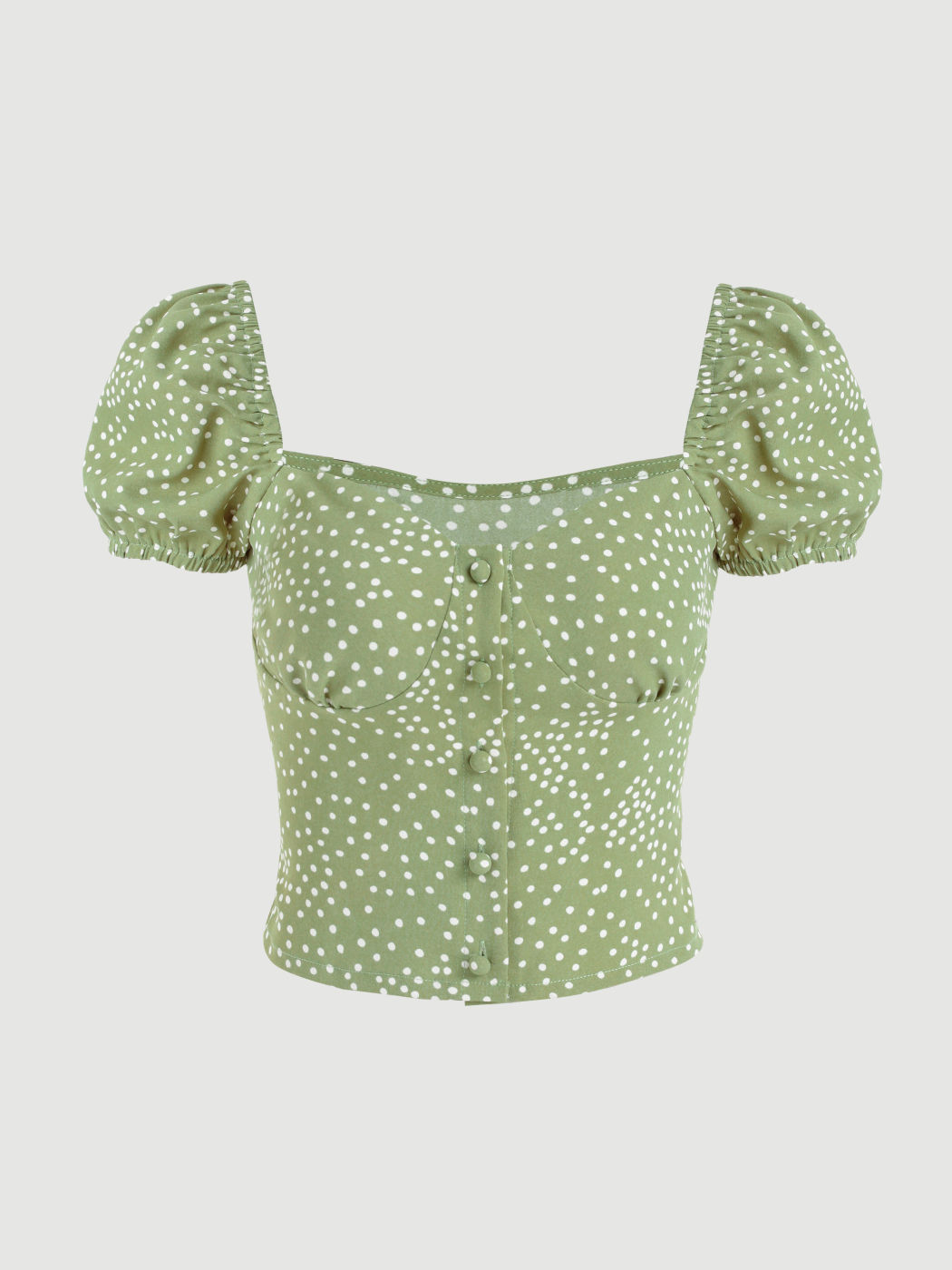 Gepunktete Bluse