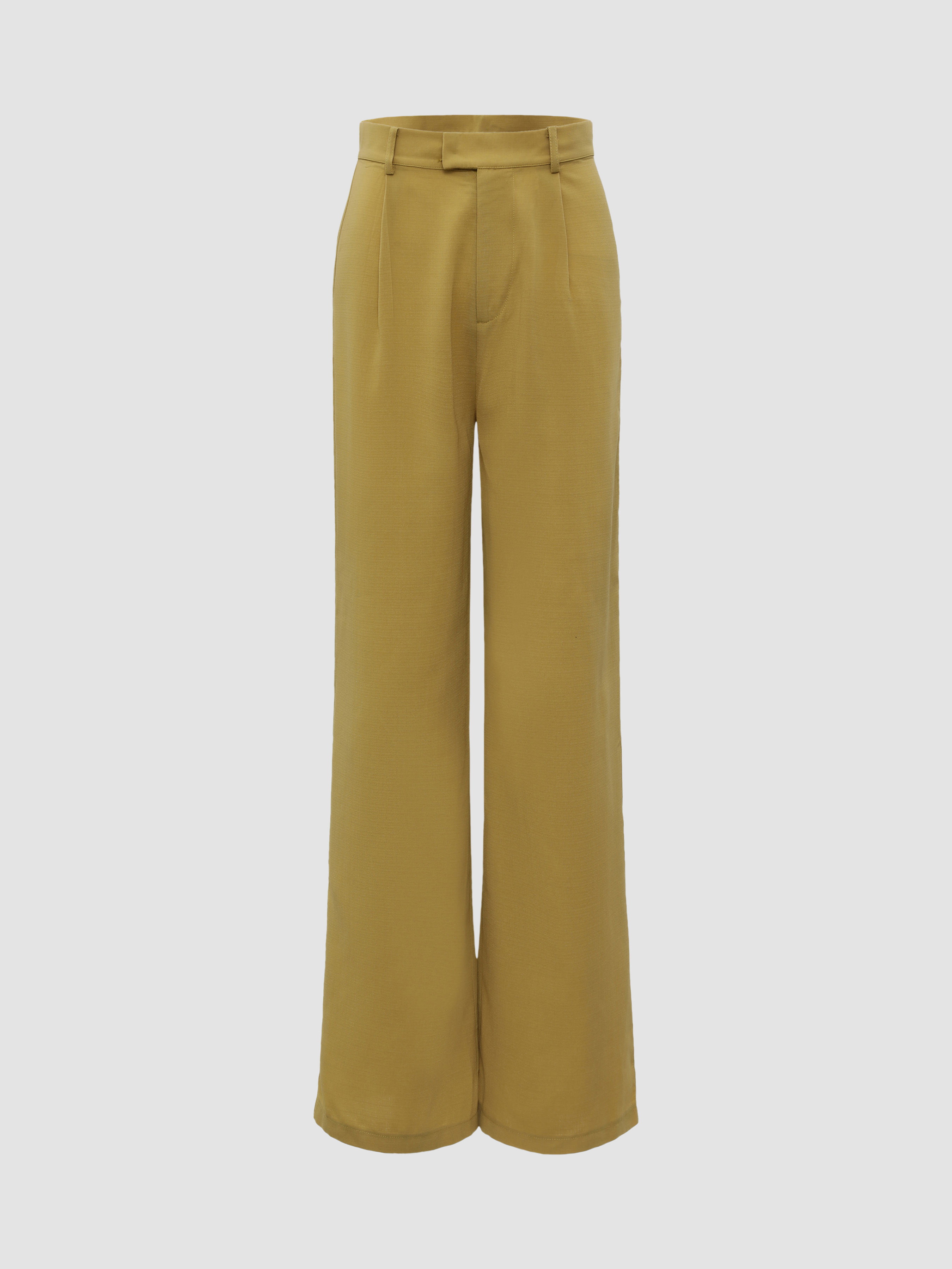 Solid Wide Leg Trousers