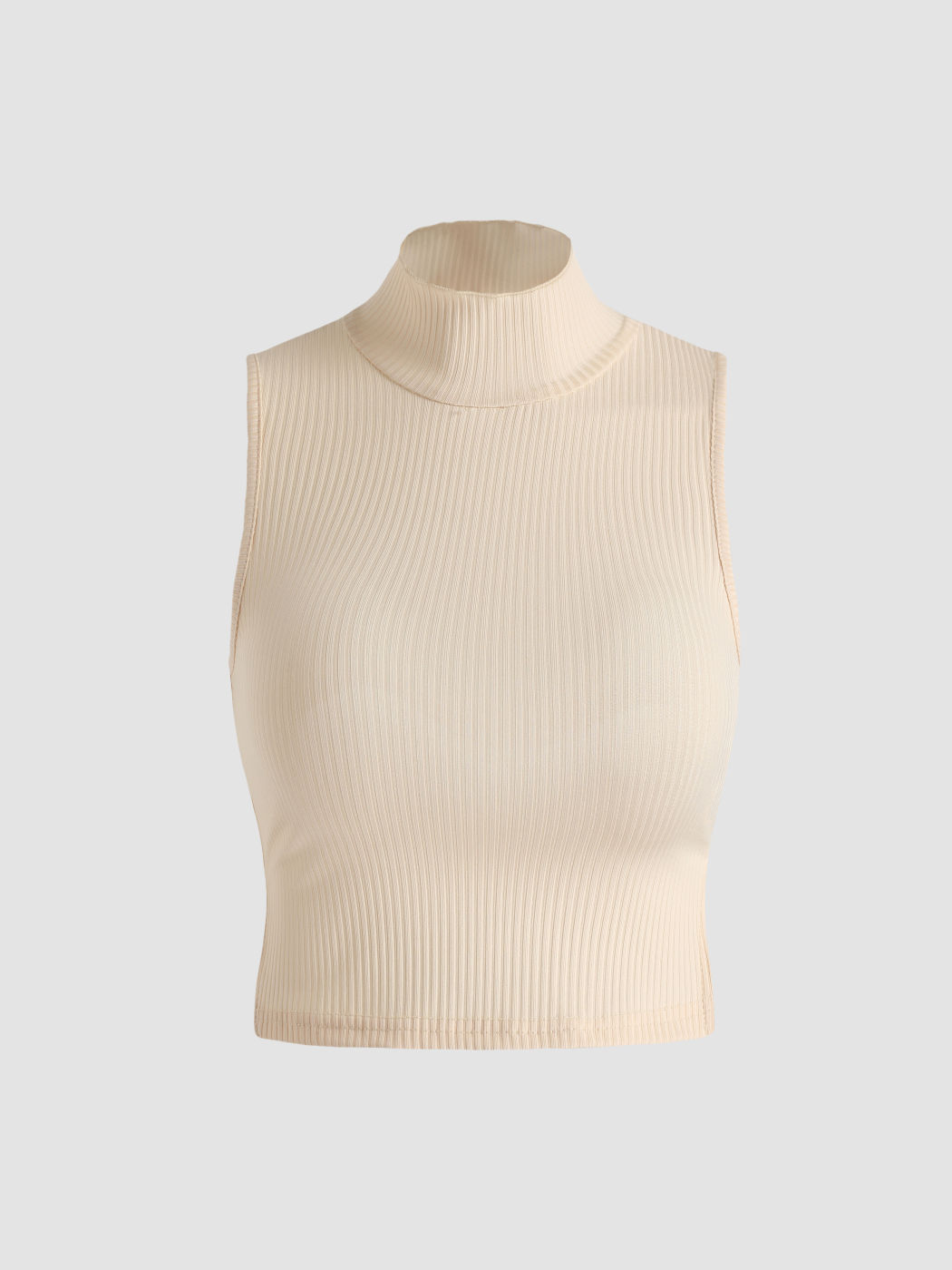 Solid Rib Knot Crop Top & Trousers Set