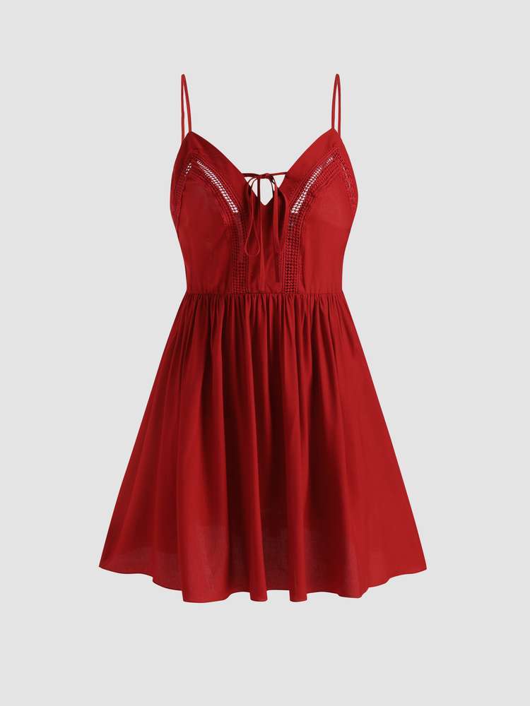 Solid Corset Babydoll Dress