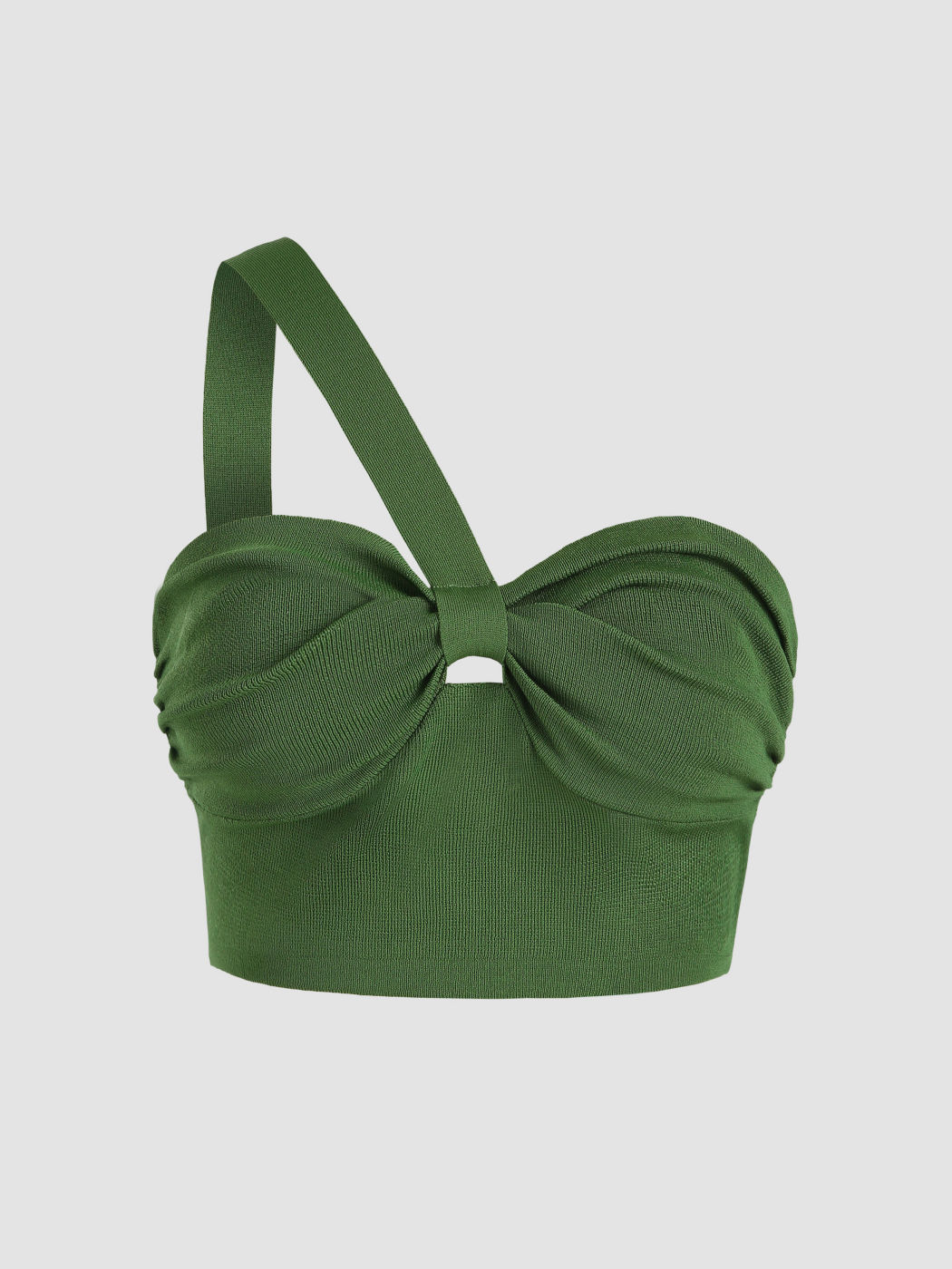 Knit Fabric Solid Bowknot Cut Out Knit Crop Top For Party/Clubbing Vacation