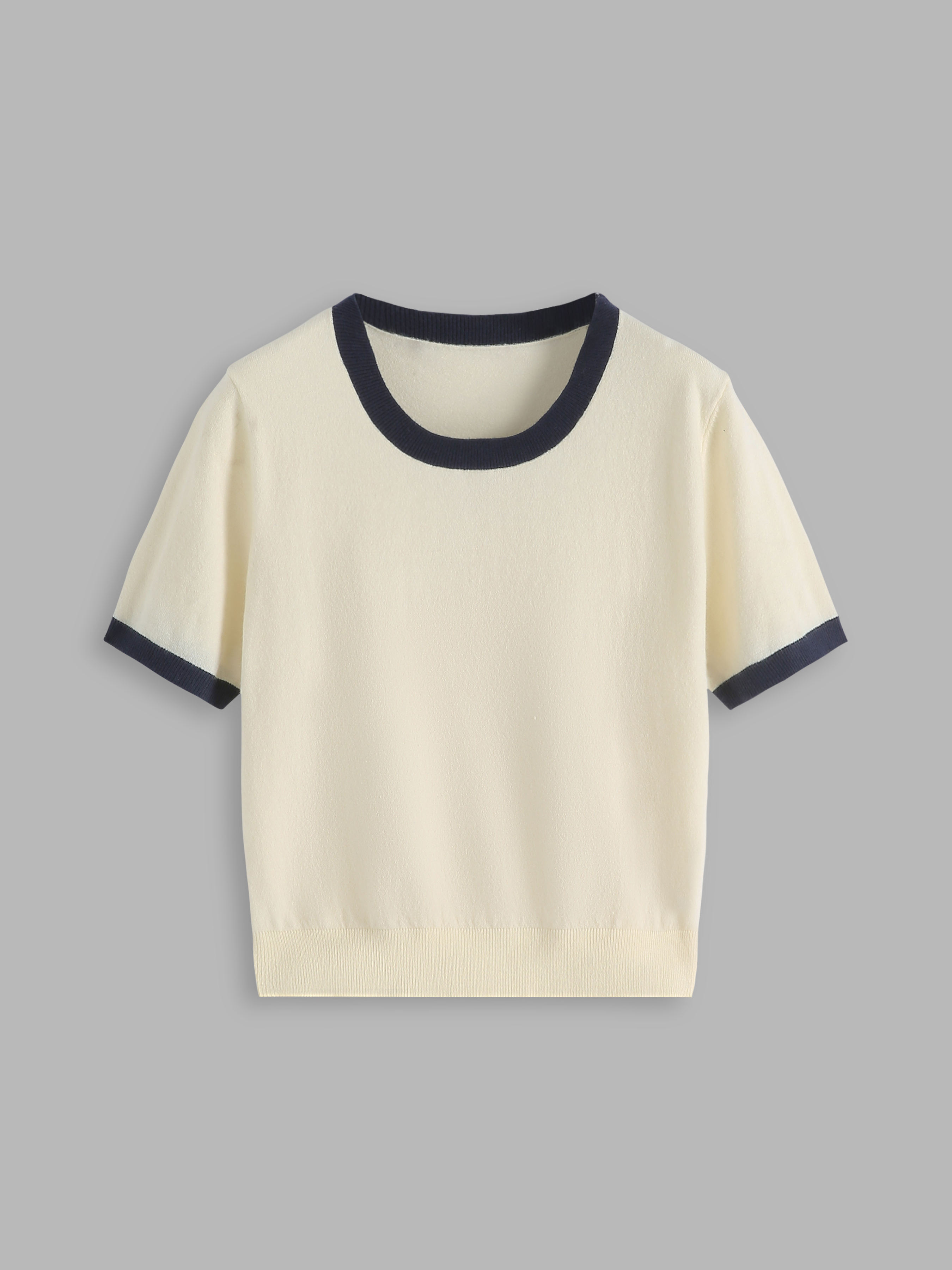 Contrasting Edges T-shirt - Cider