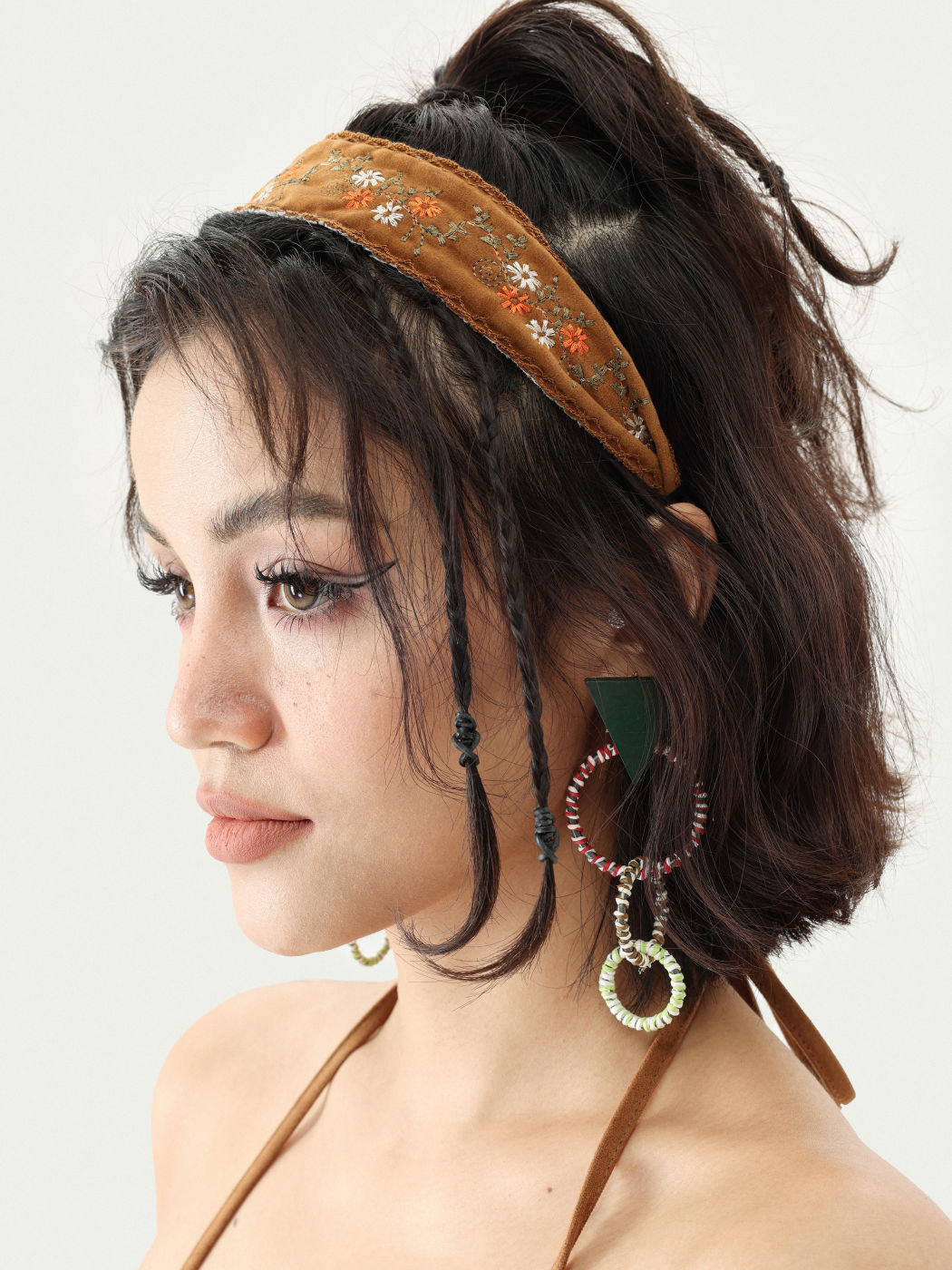 Strick Blumen Haarband