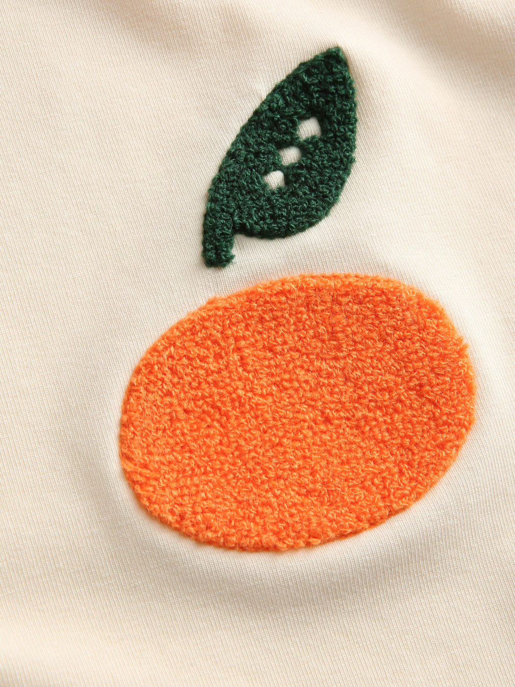 Orange Print Crop Tee
