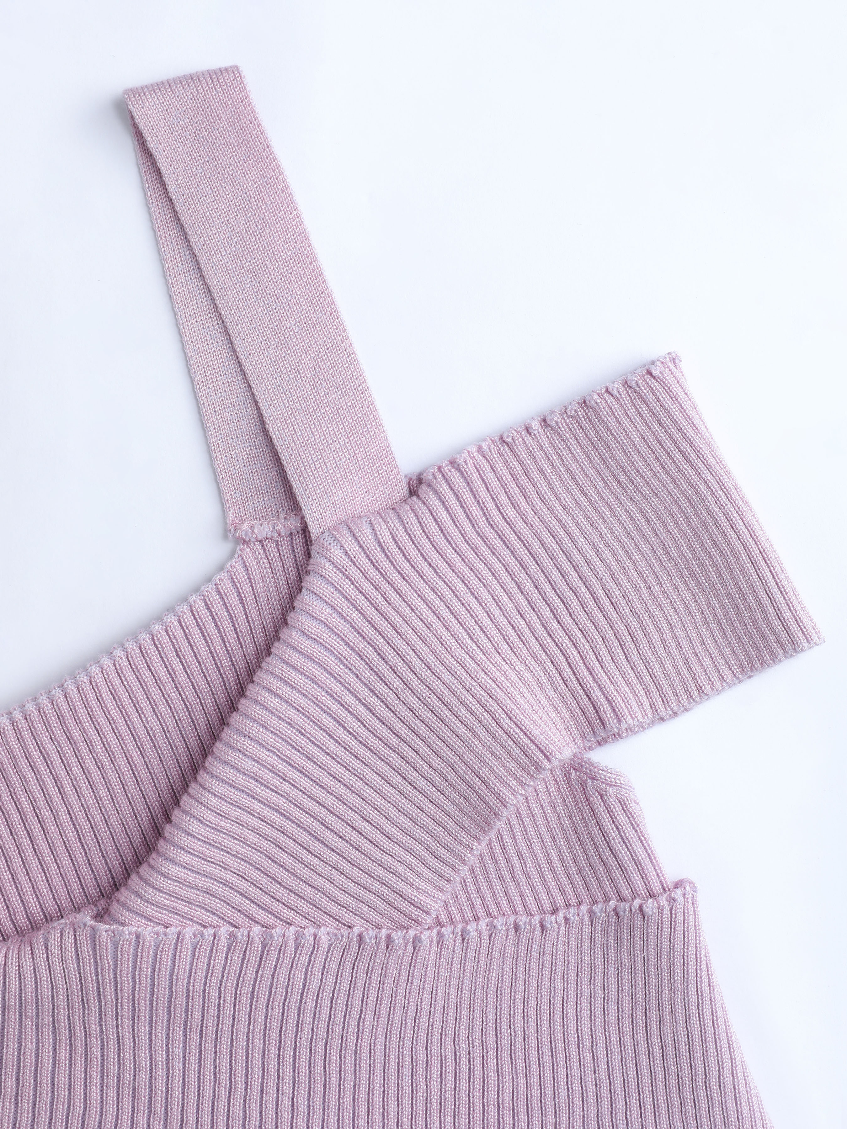 Solid Cross Rib Knit Top - Cider