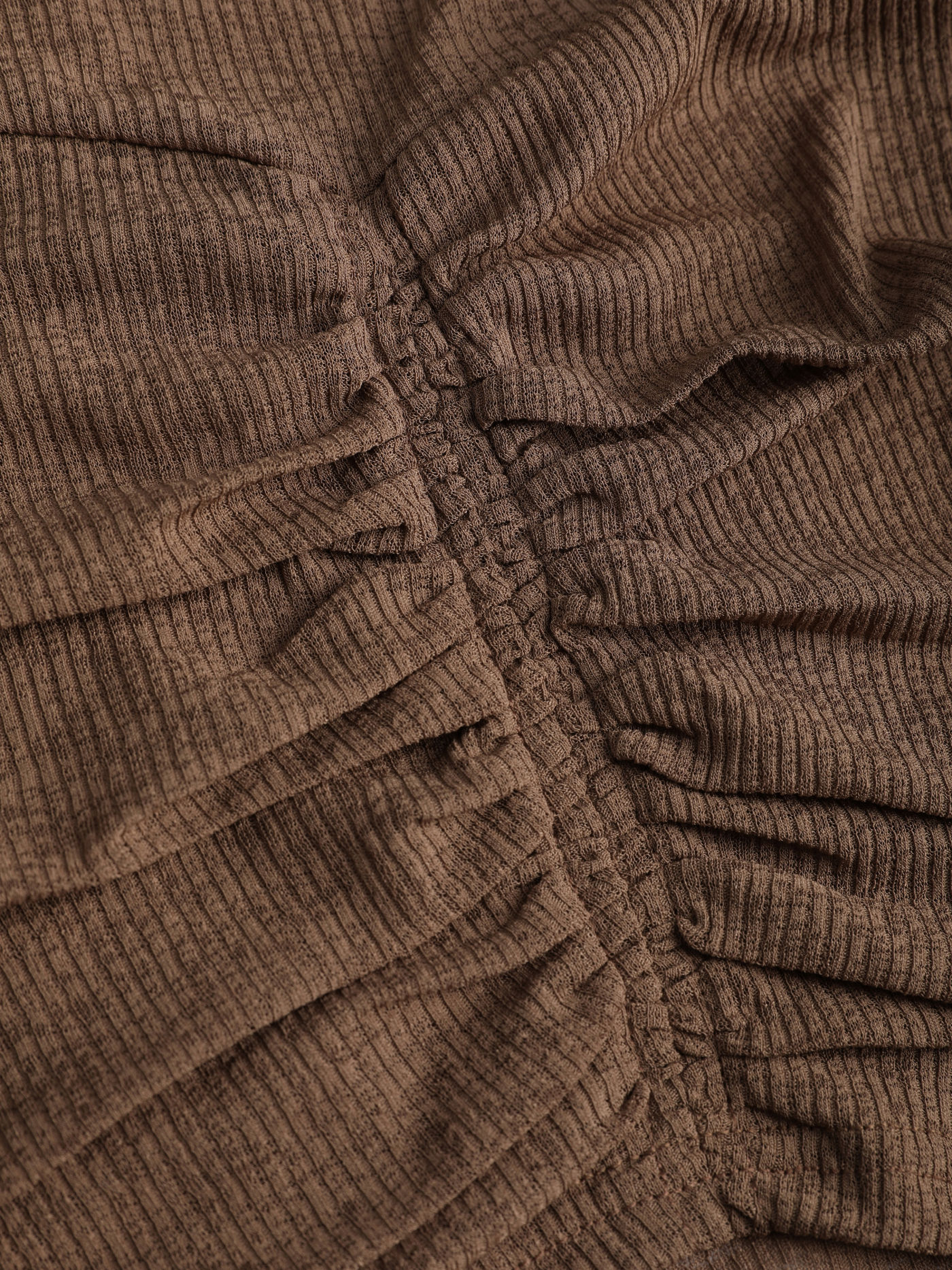 Solid Ruched Rib Tank Top