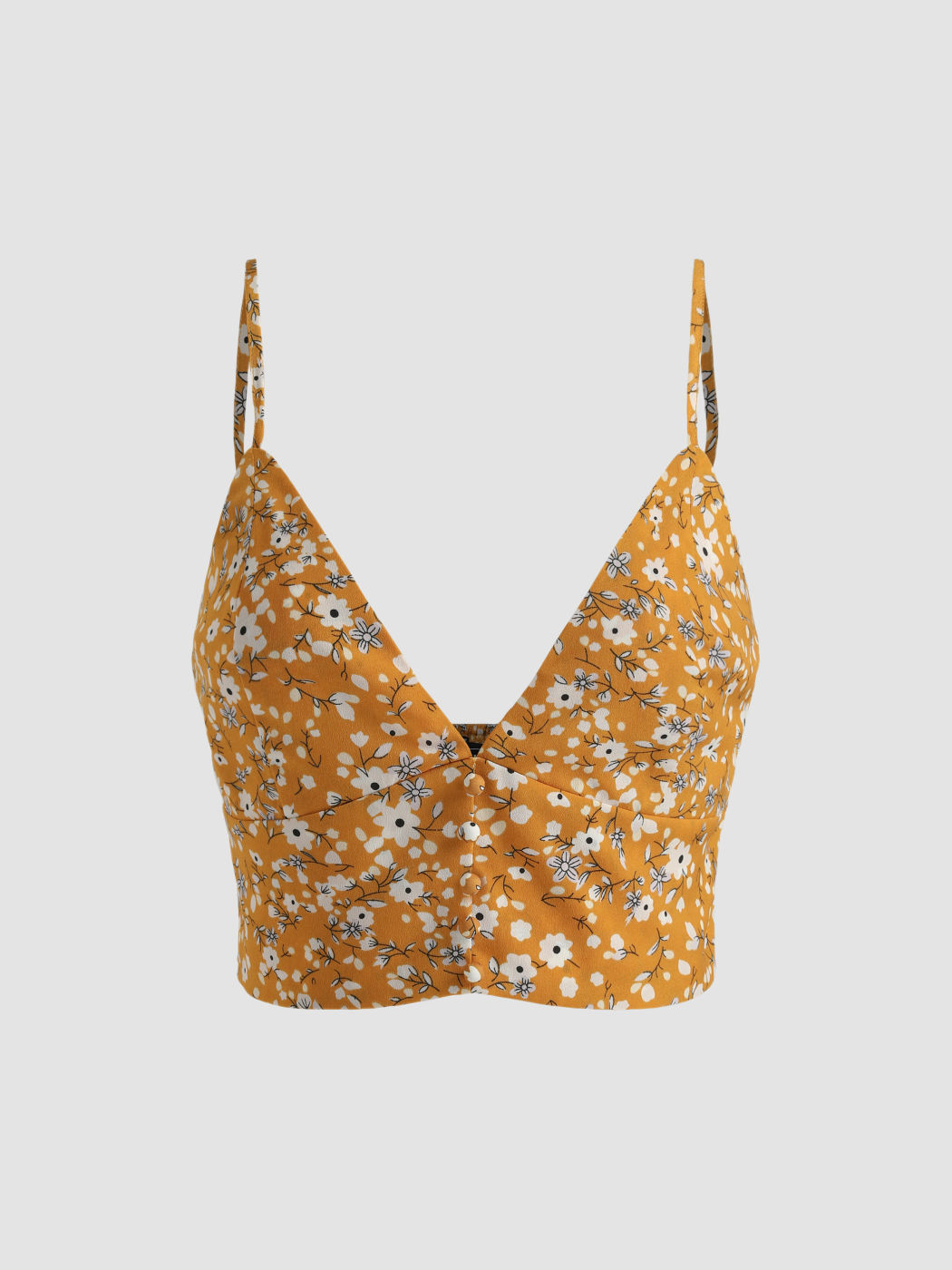 Ditsy Floral Crop Tank Top & Skirt Set
