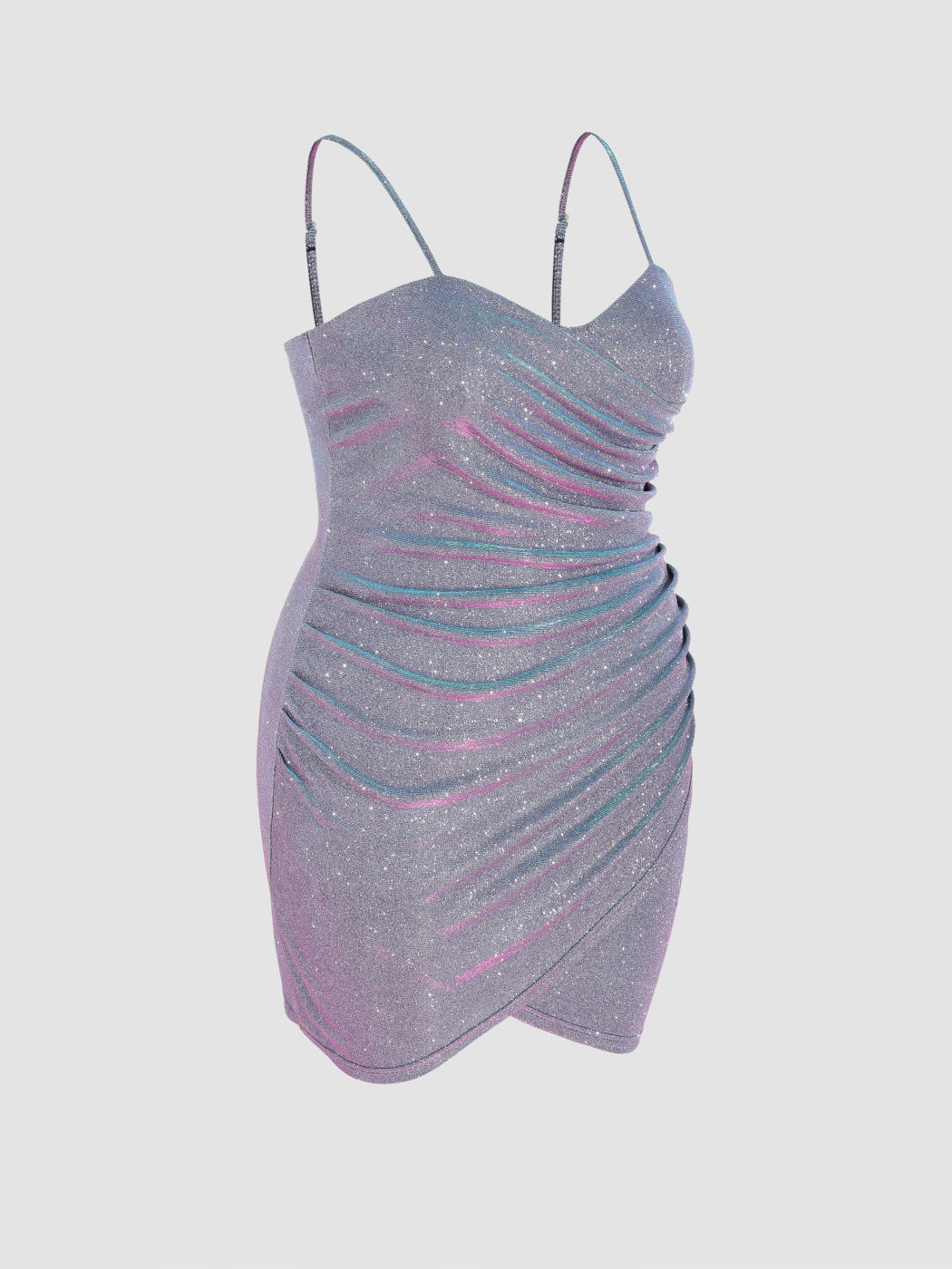 Glitzerndes, figurbetontes Kleid mit herzförmigem Ausschnitt Kurve & Plus