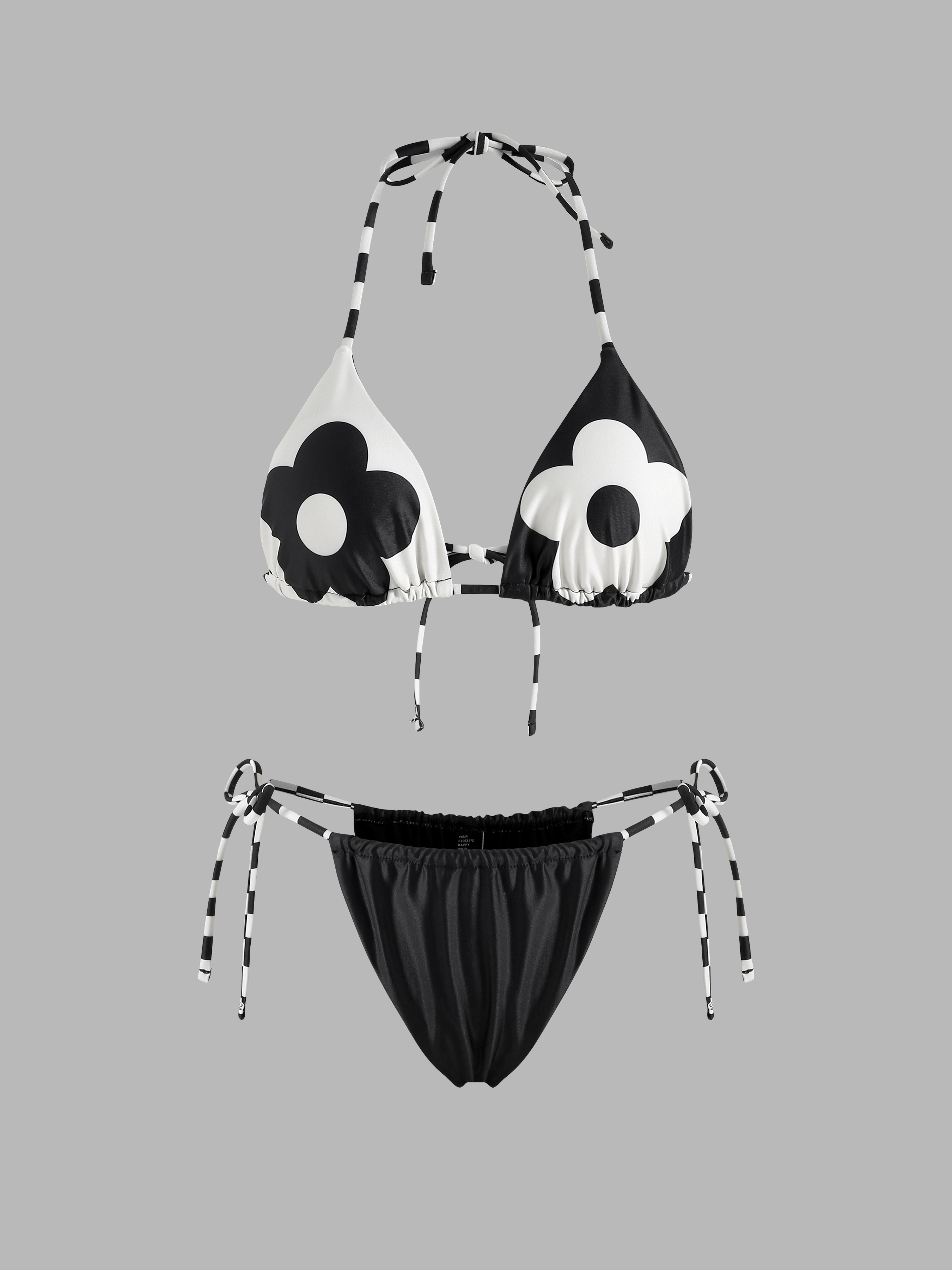 Textured Triangle Bikini - Summer Evenings Sorted