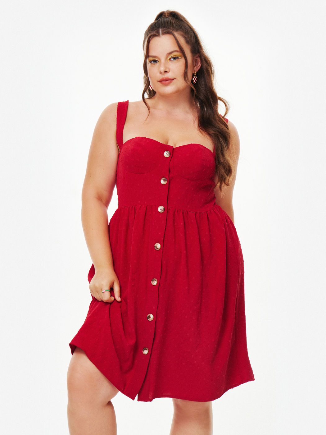 Red Rover Midi Dress Curve & Plus