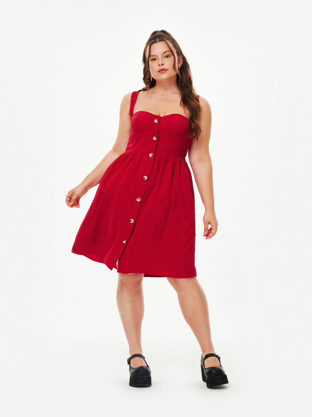 Red Rover Midi Dress Curve & Plus