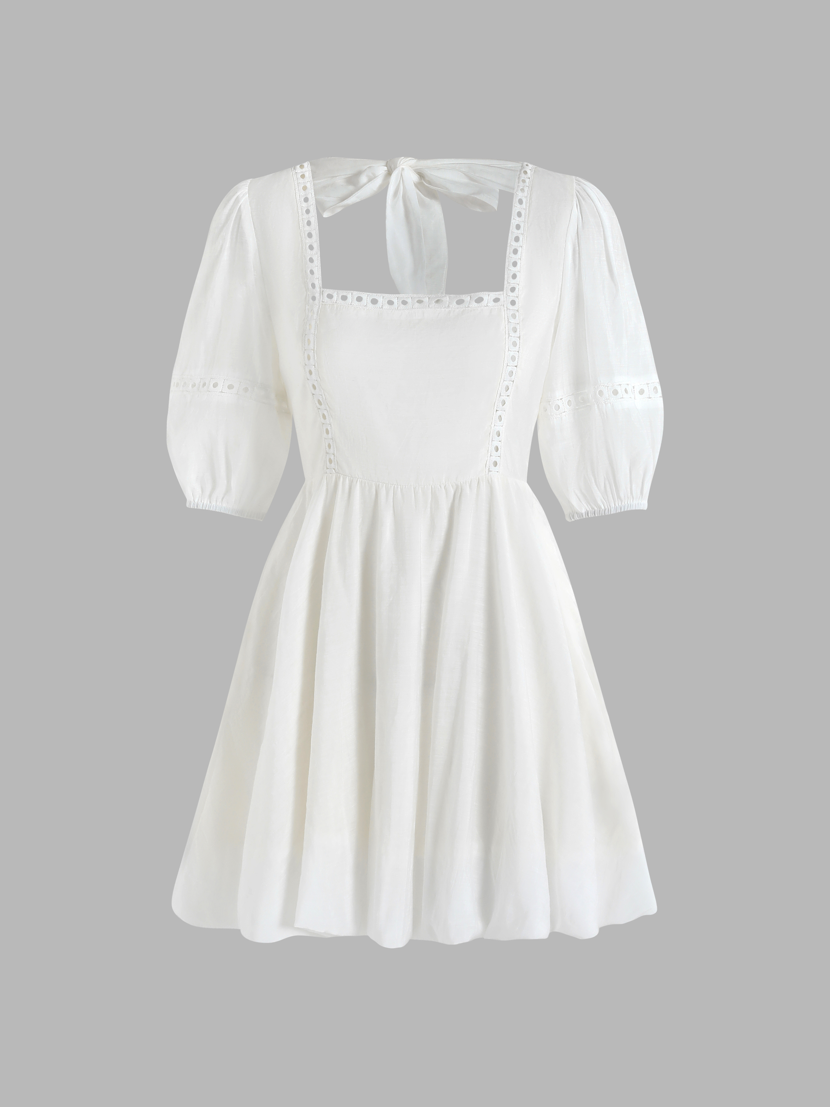 Hollow Out Backless Mini Dress Cider