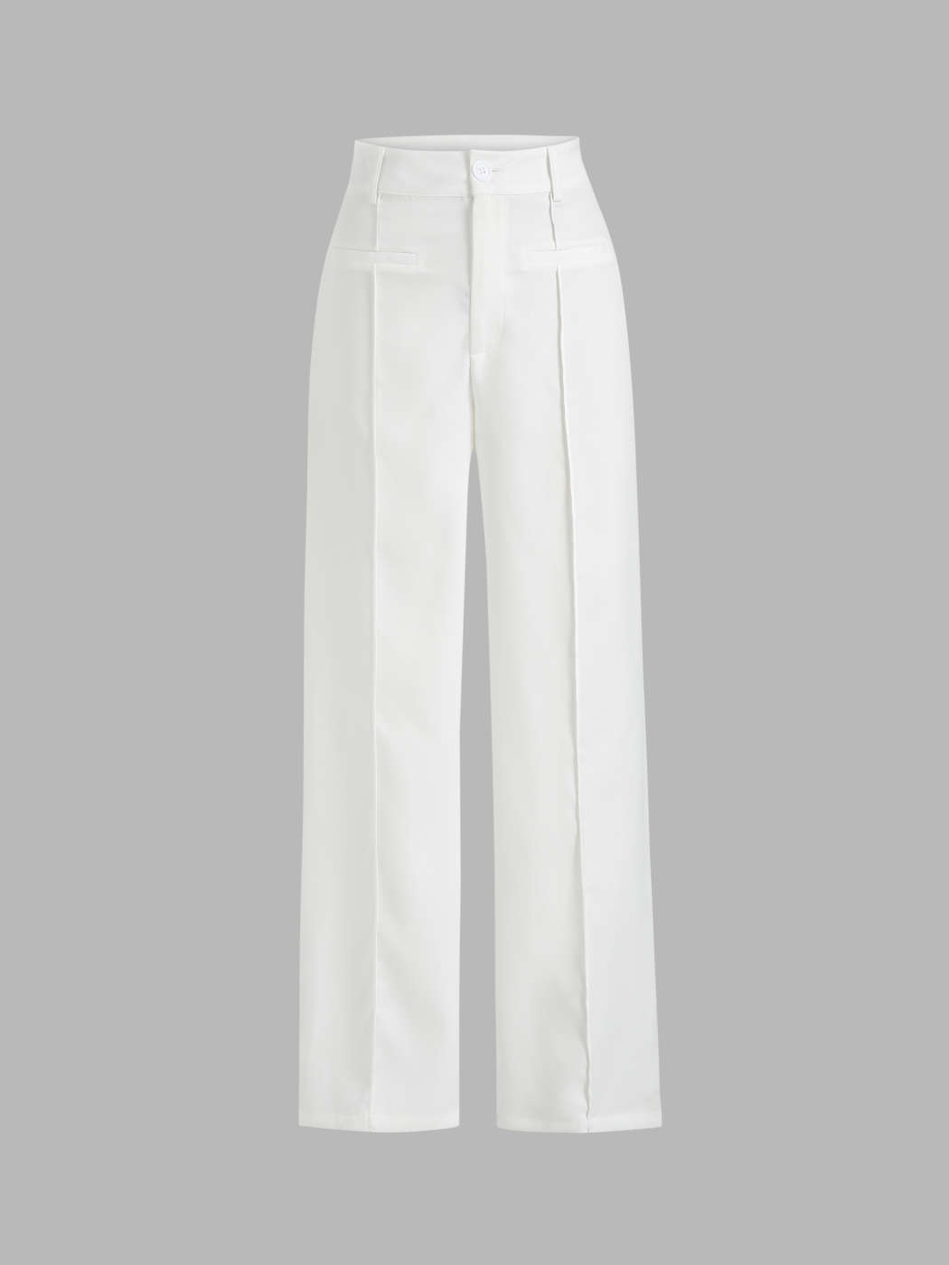 Solid Stitch Straight Leg Trousers - Cider