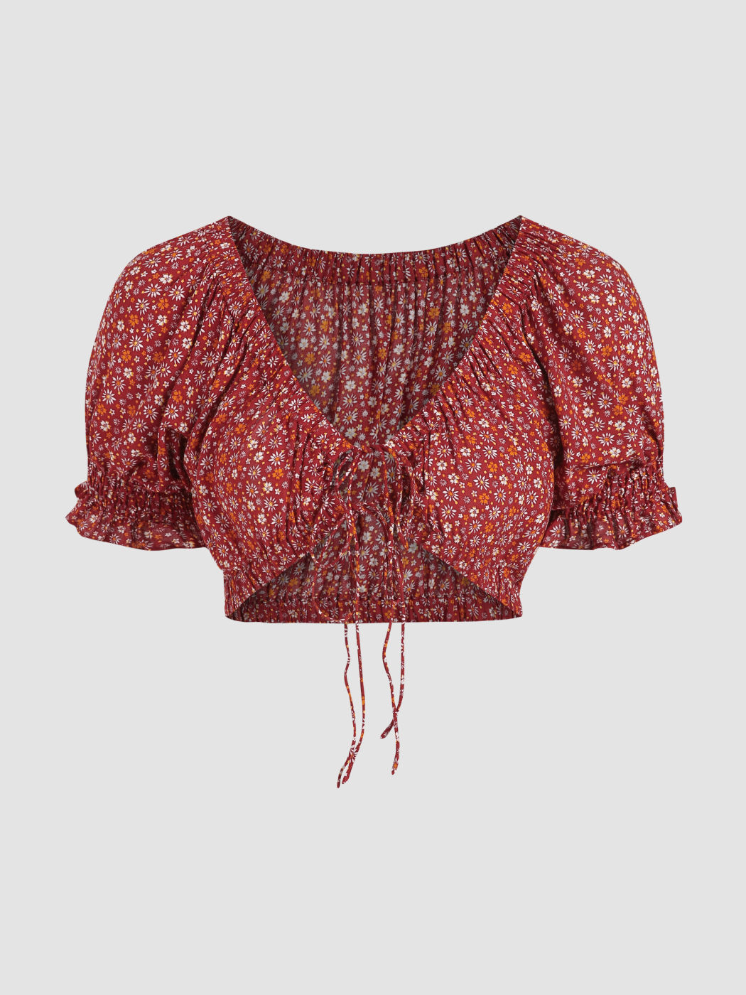 Boho-Blumen-Crop-Top