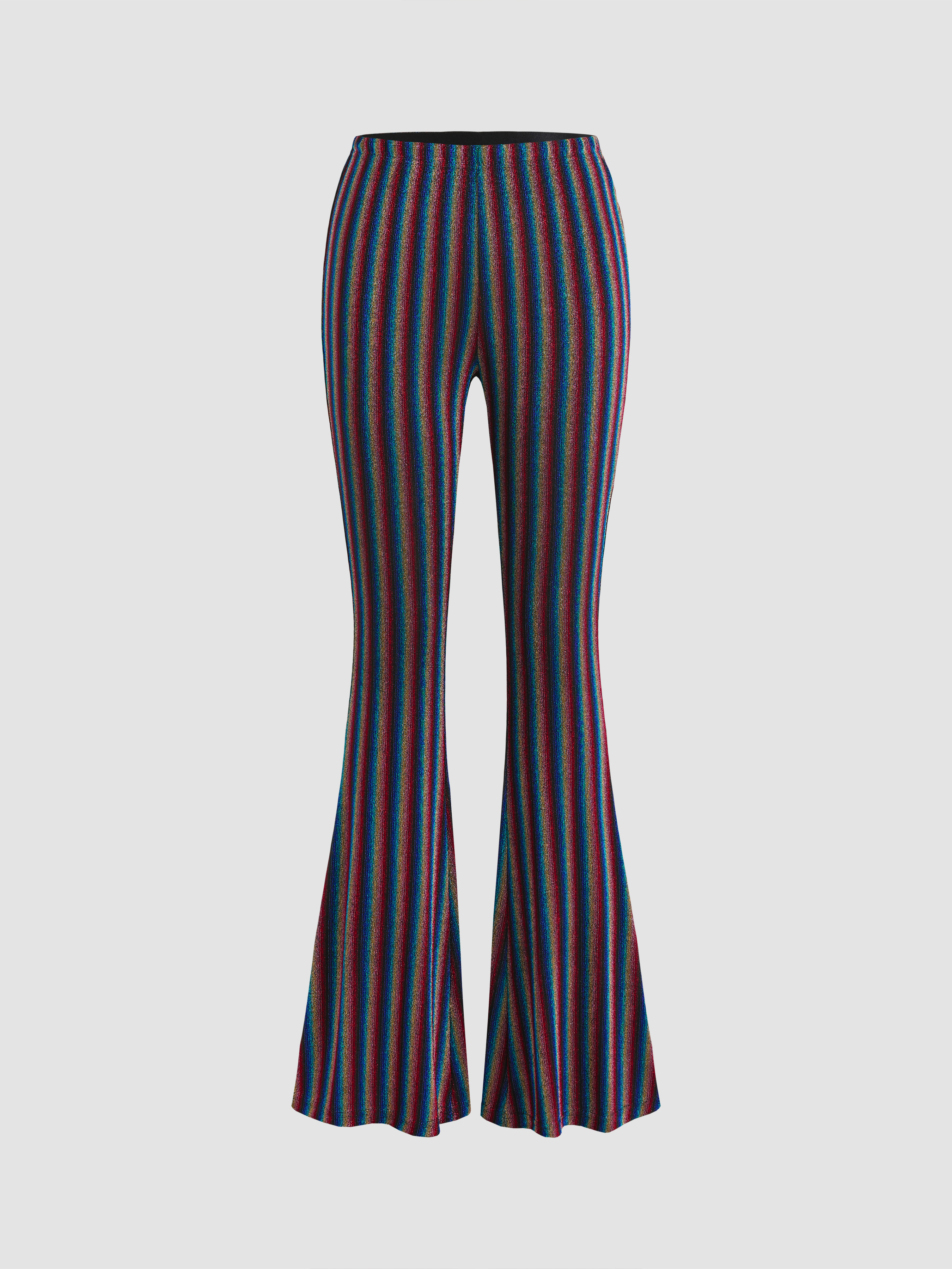 Glitter Stripe FlareLeg Pants Cider