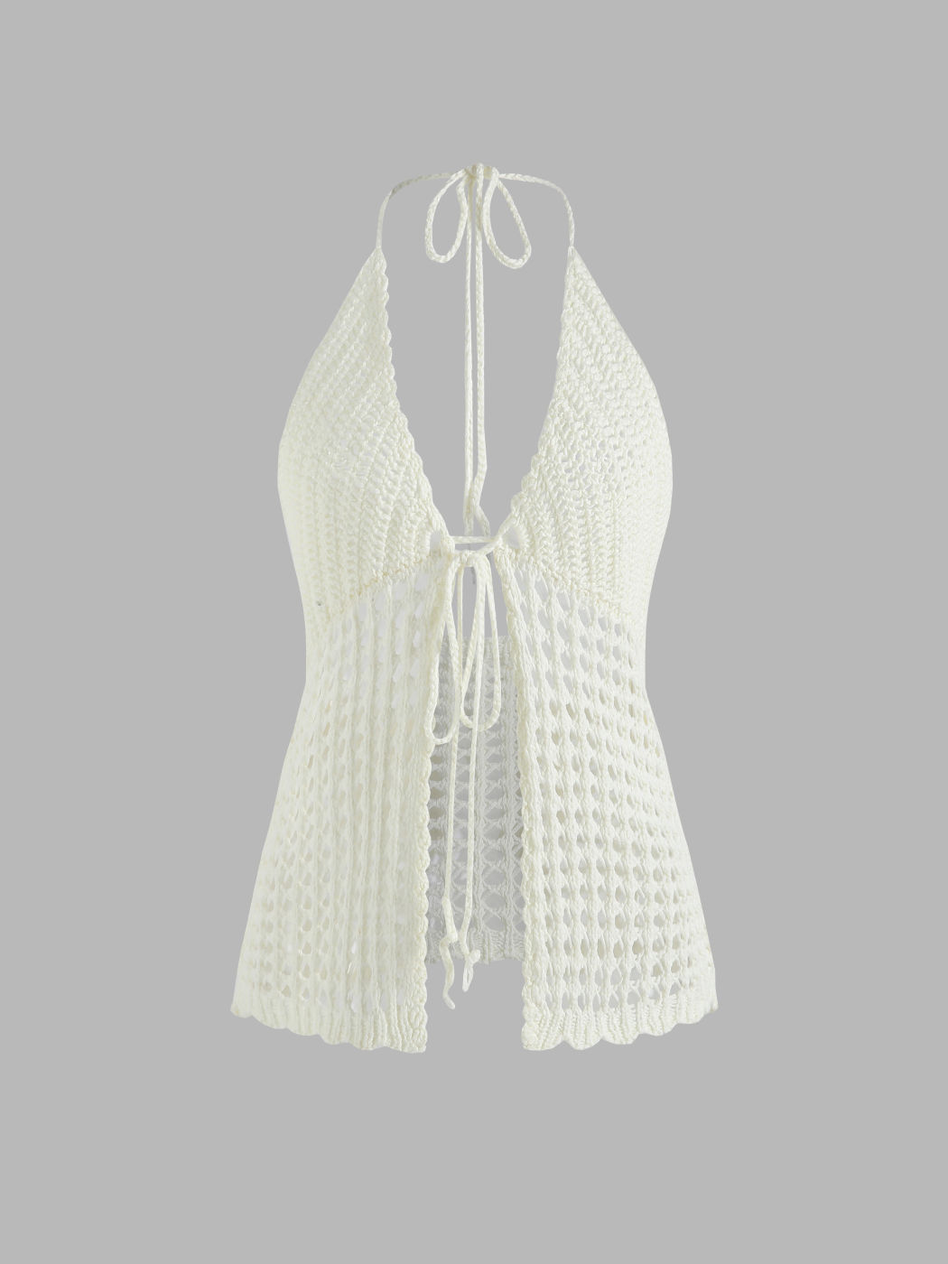Solides aushöhlen Neckholder-Top