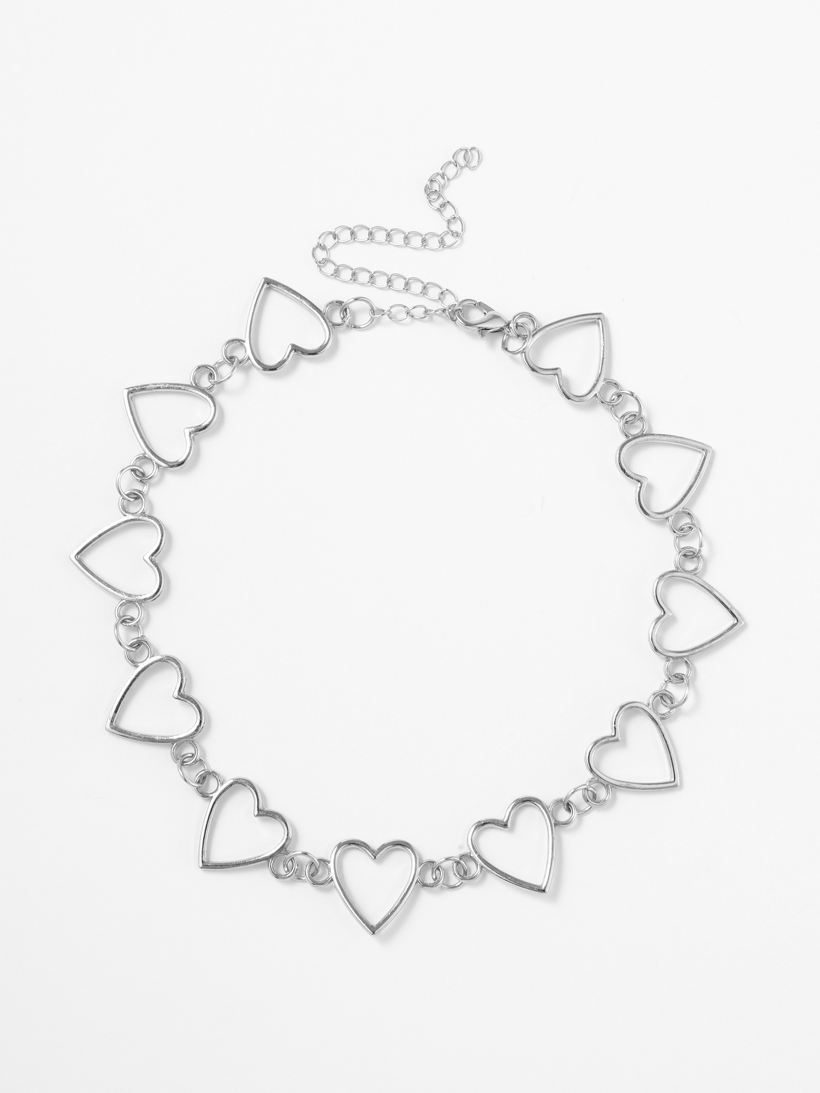 Heart Decor Chain Necklace For Party Clubbing Vacation Daily Casual heart-decor-chain-necklace-for-party-clubbing-vacation-daily-casual