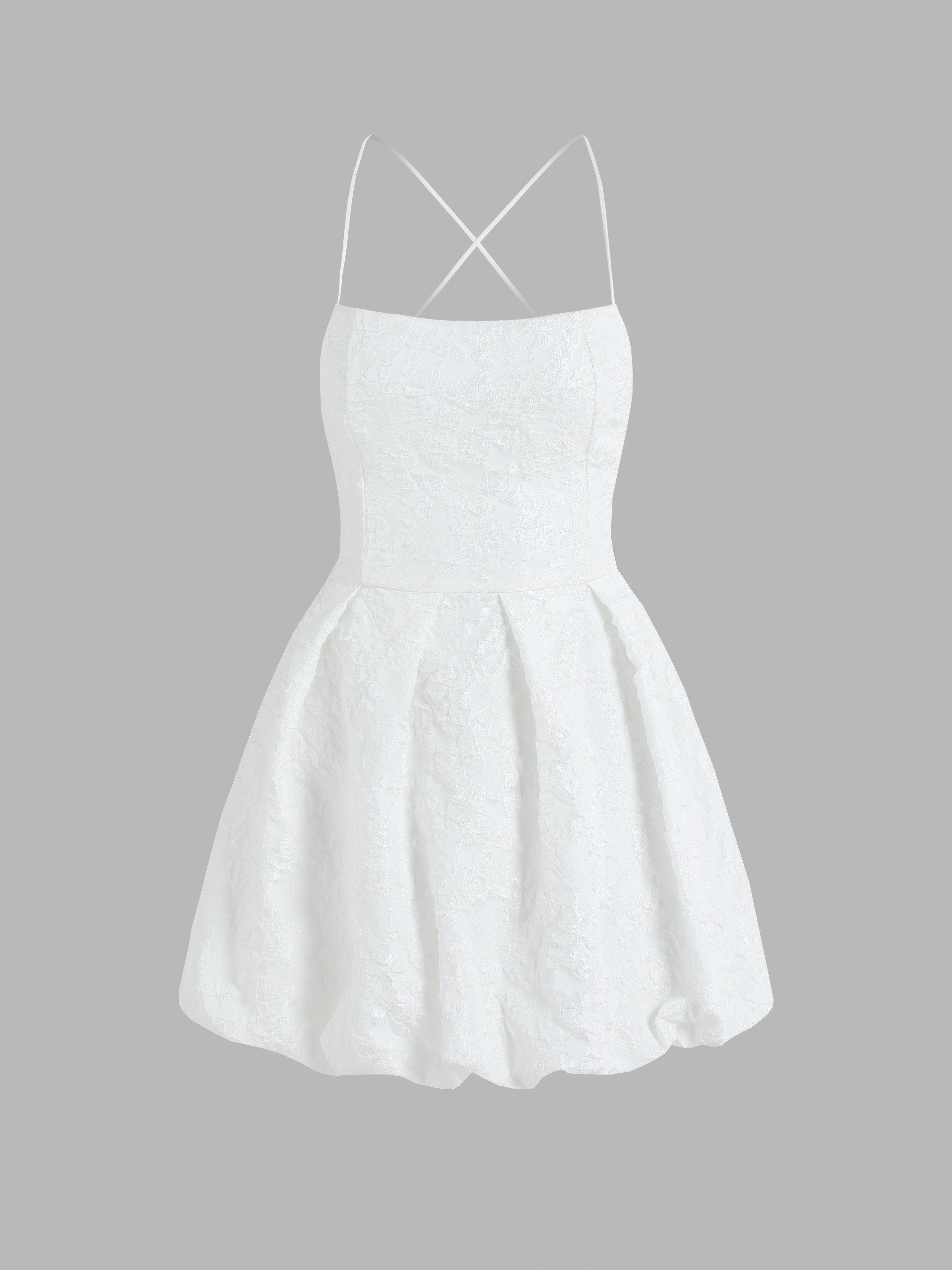 Solid Texture Backless Mini Dress Cider