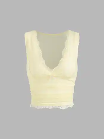 Lace Crop Tank Top