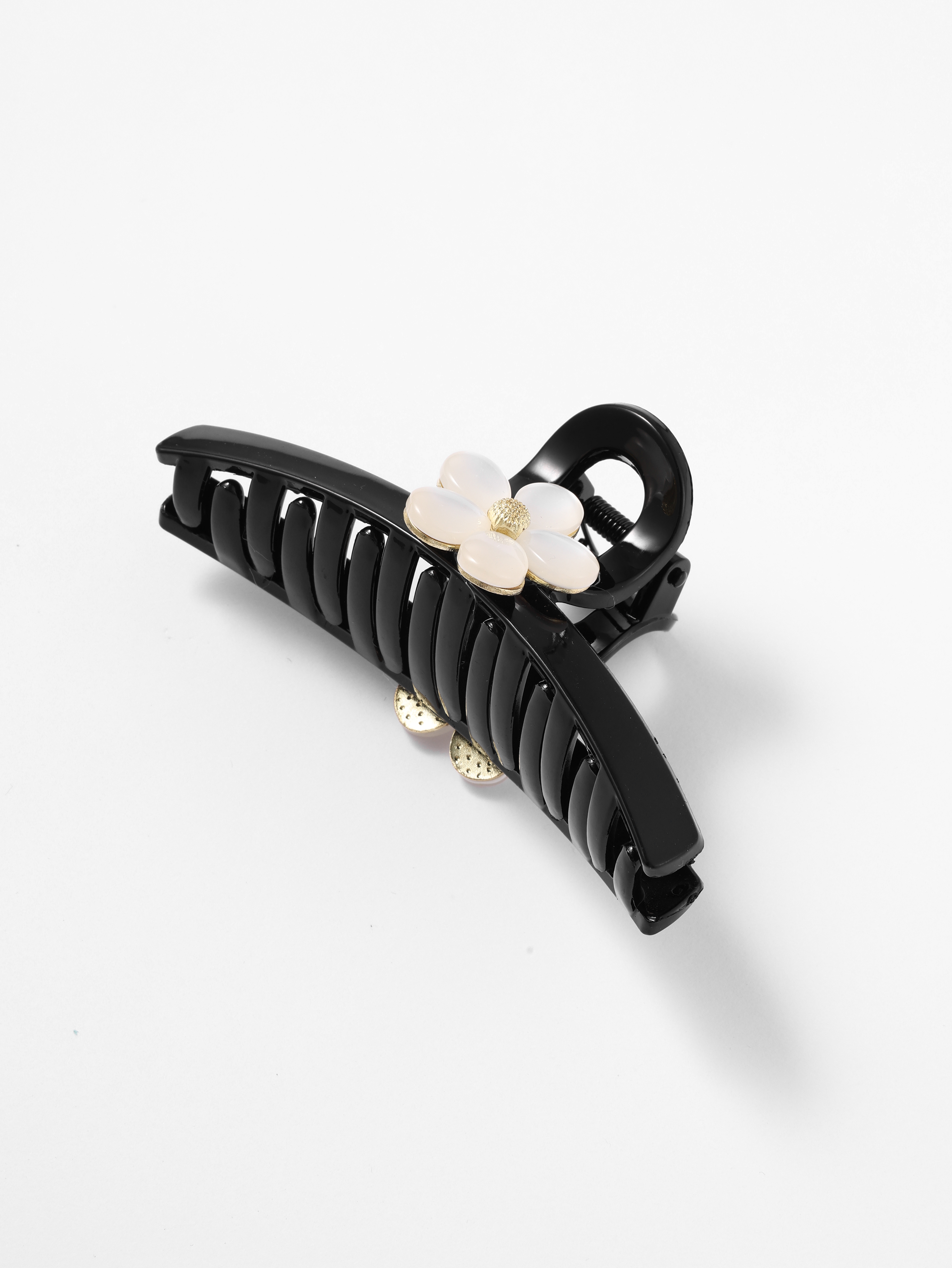 フラワー装飾付きクロークリップ フラワー装飾付きクロークリップ アクリルフラワー