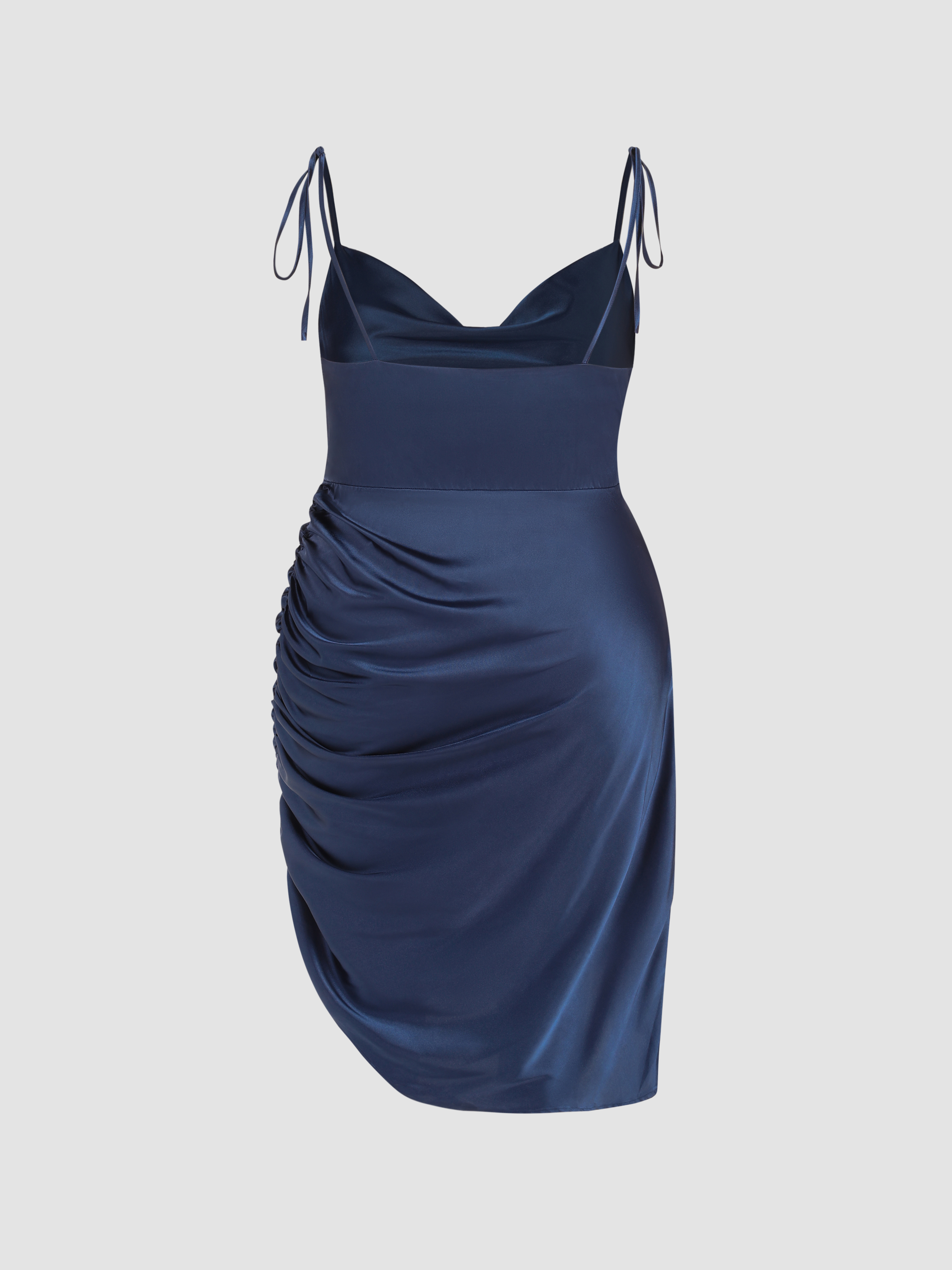 knee length dresses for ladies Cowl Neck Slip Dress main image 0