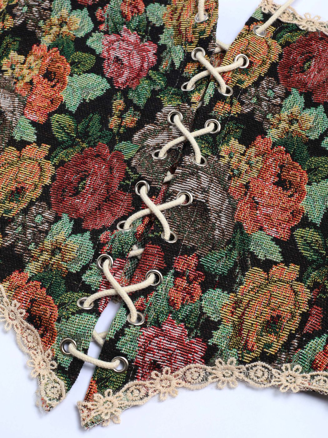 Secret Garden Corset Crop Tank Top