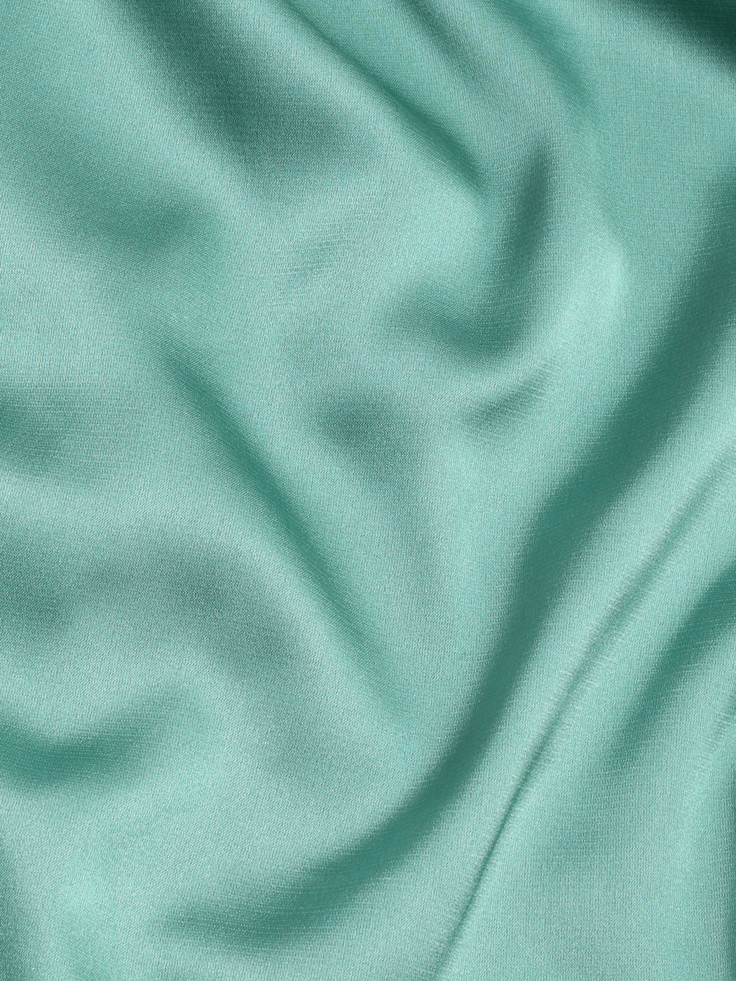 Solids Midikleid mit Wasserfallausschnitt und Schlitz