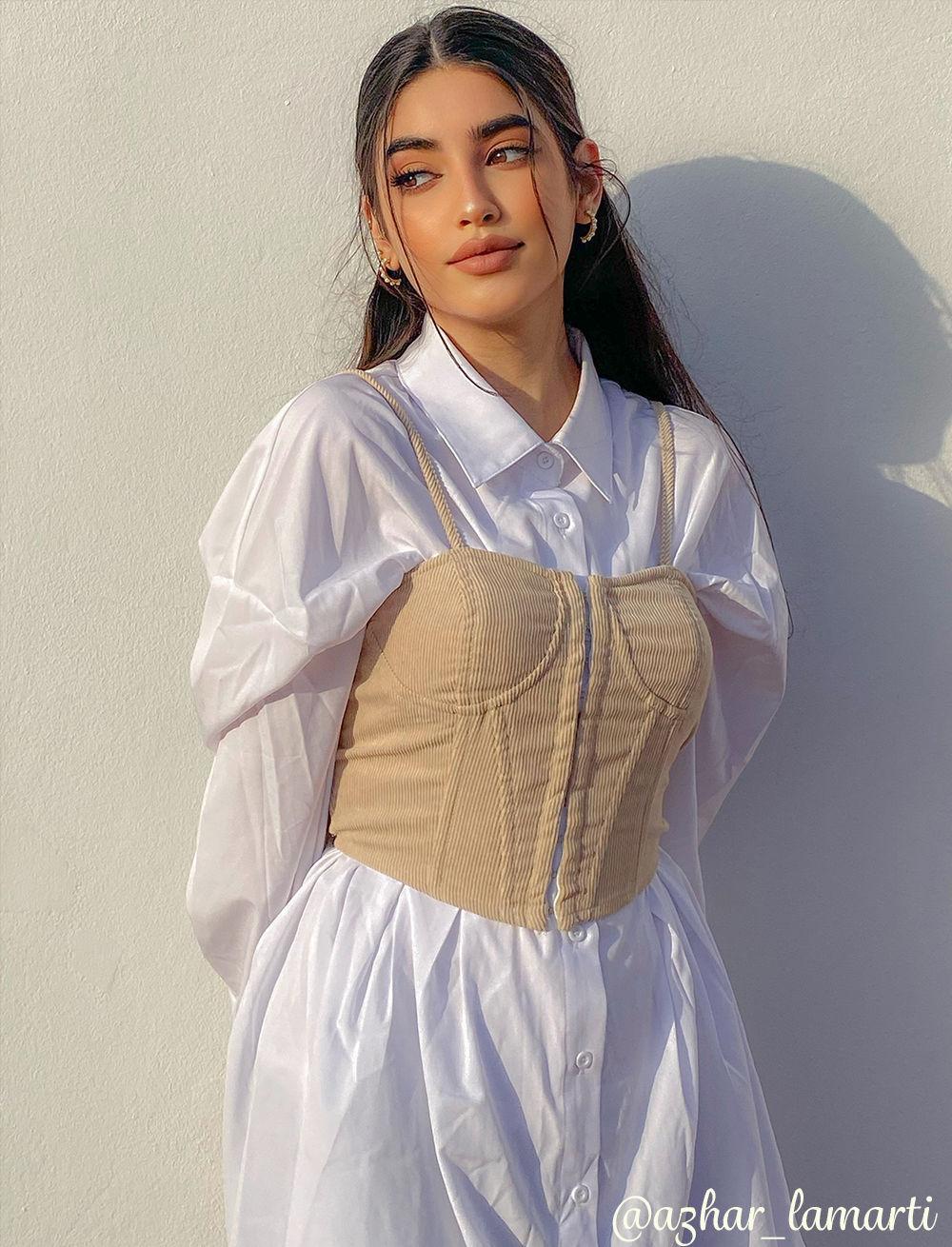  Solids Corduroy Crop Korsett Oberteil