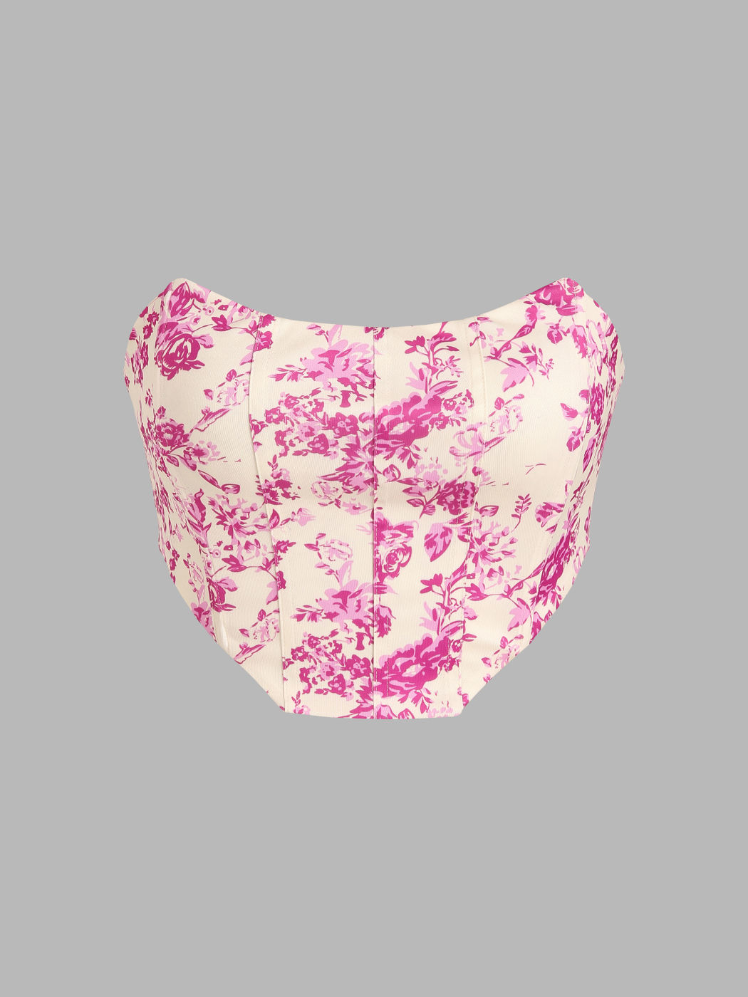  Florales Rippenbandeau-Top