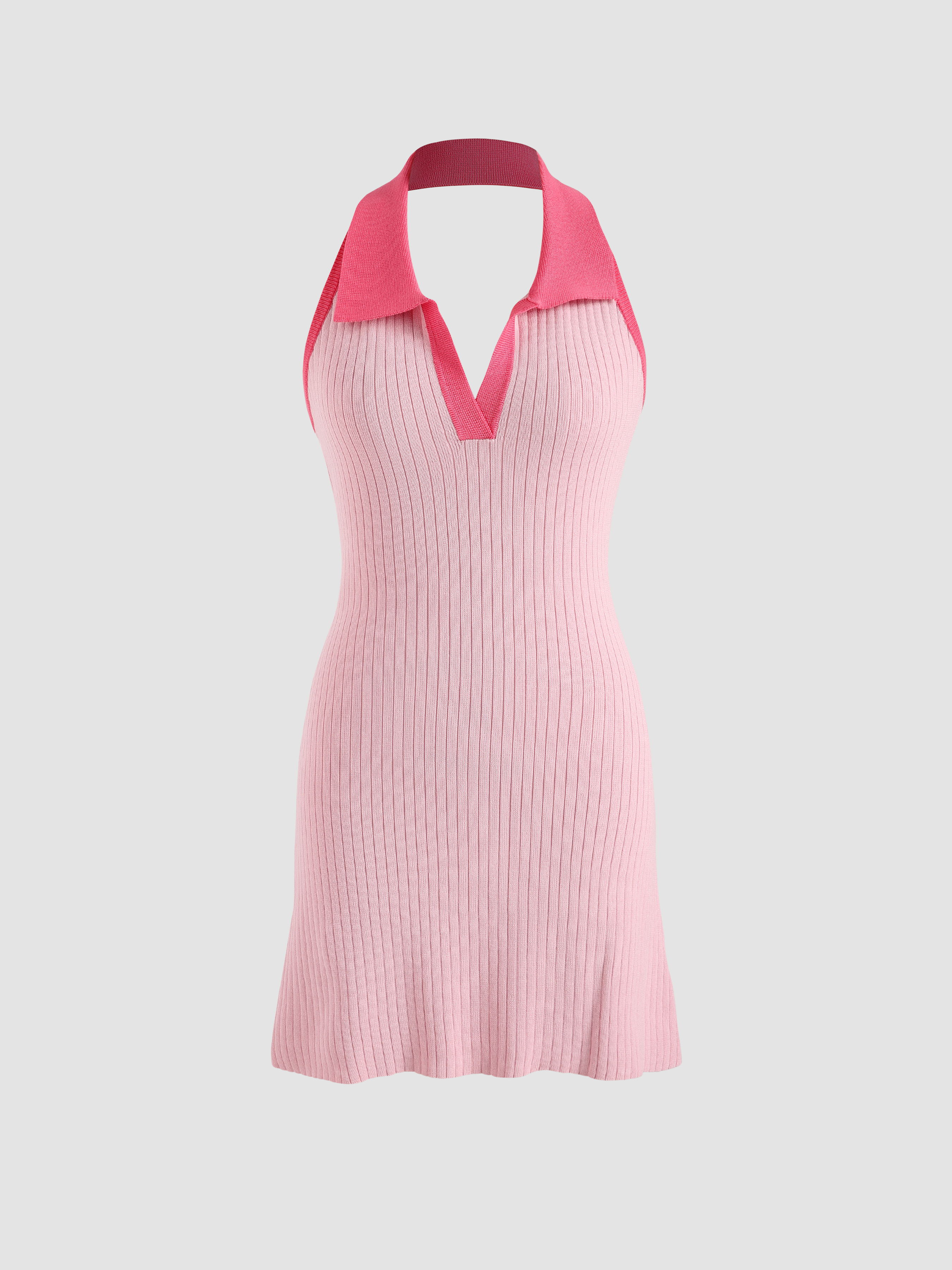 Knit Rib Mini Dress Cider
