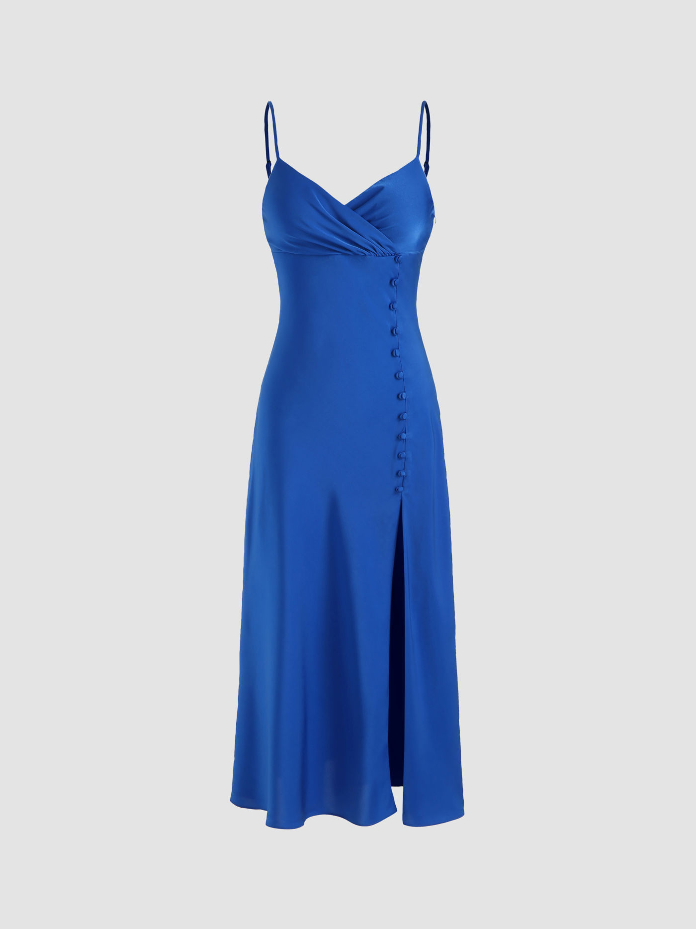 Solid Slit Maxi Dress