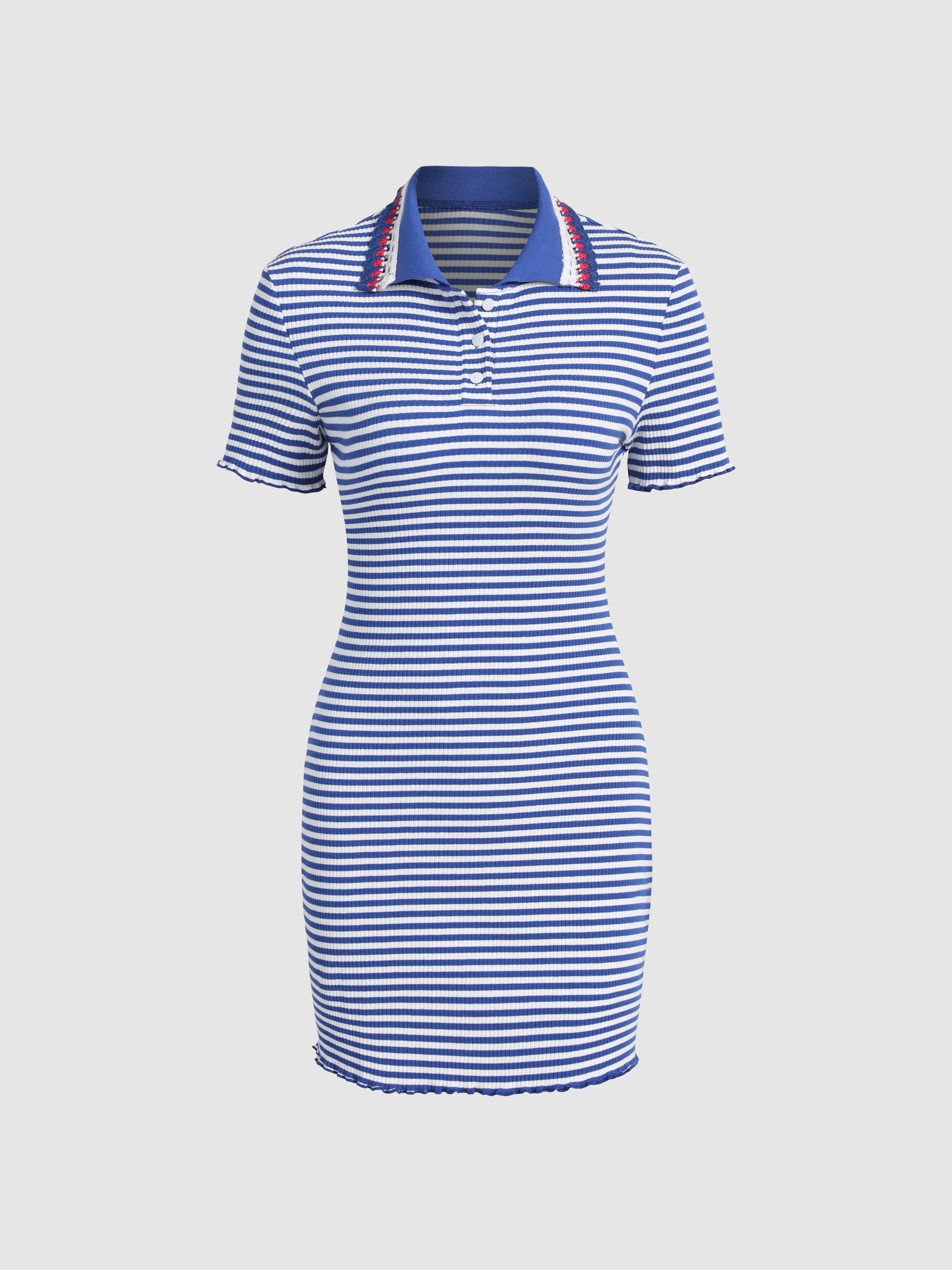 Blue striped hotsell polo dress