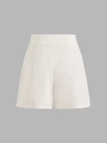 Pantaloncini mini pieghettati solidi