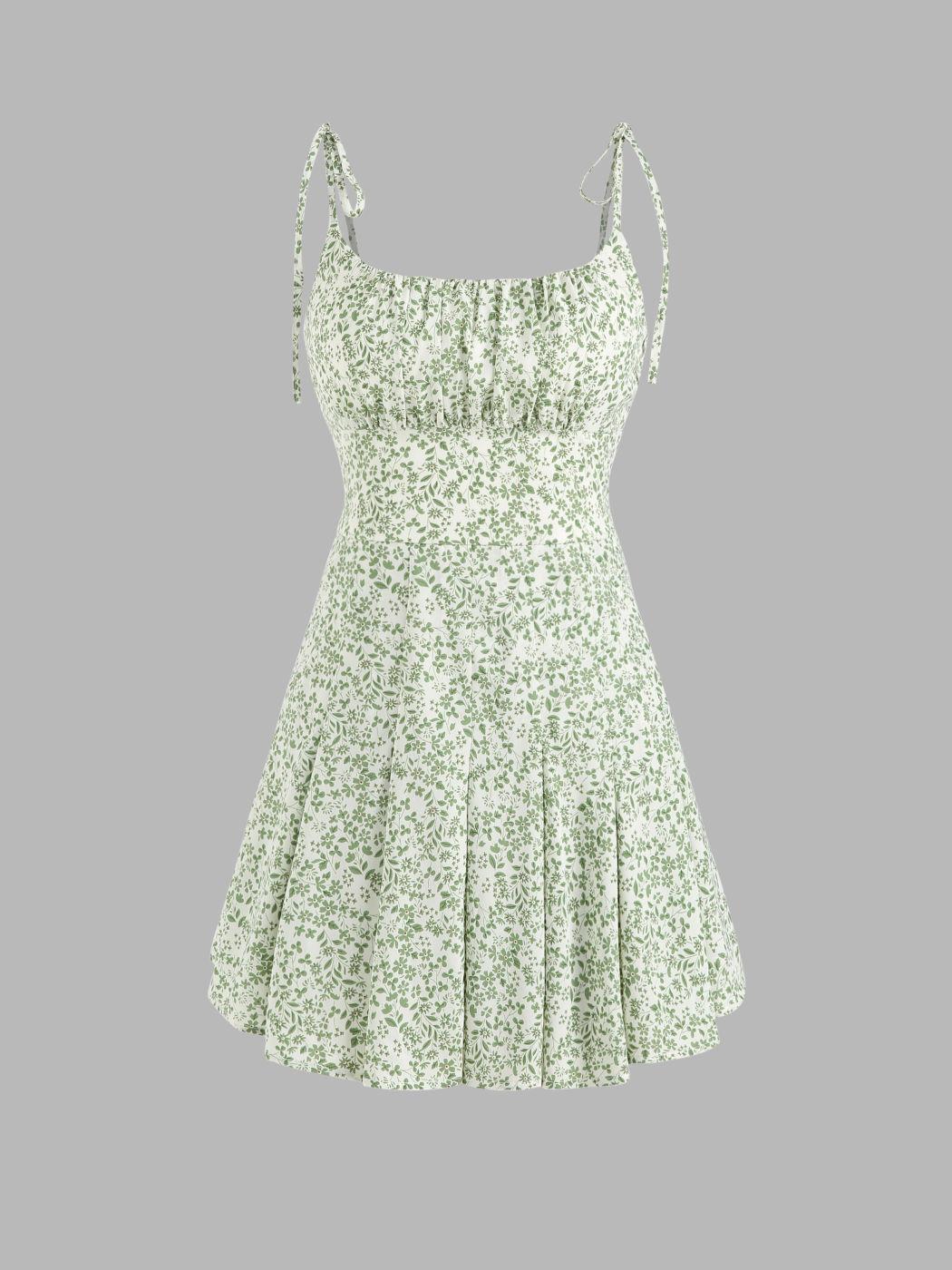 Gesmoktes Cami-Kleid mit Blumenmuster