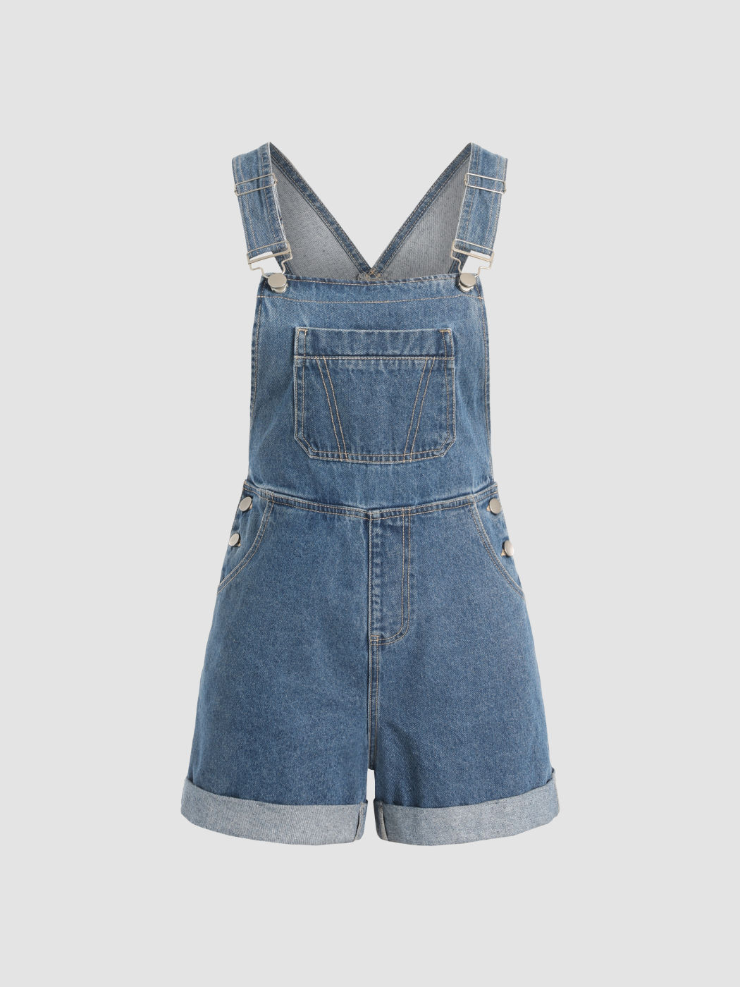 Denim Pocket Romper