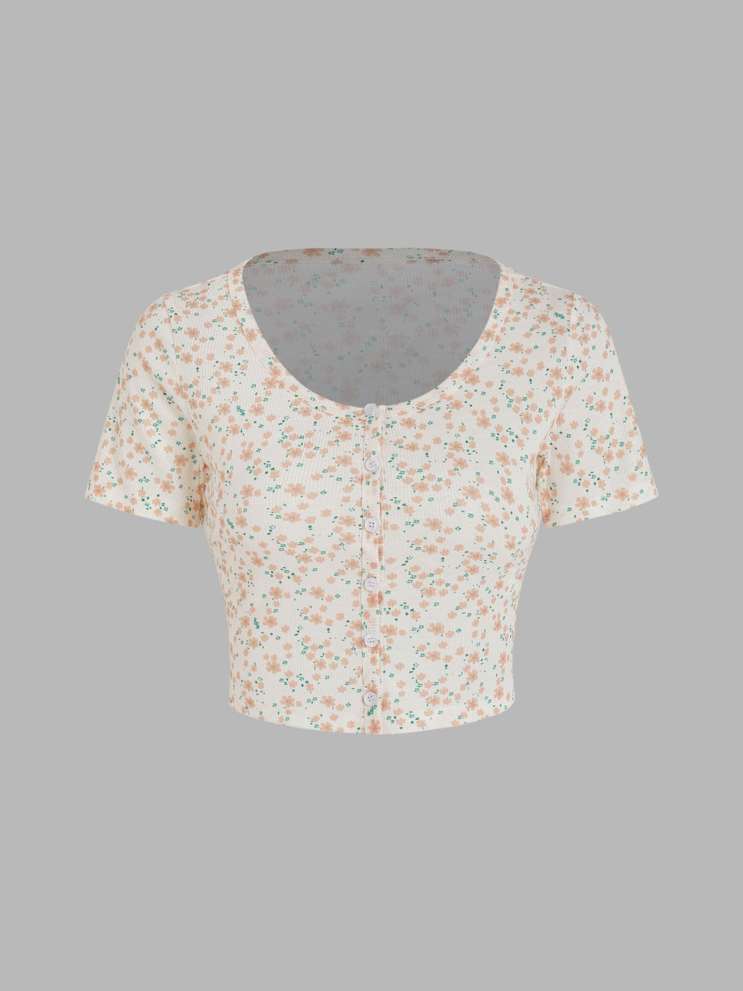 Camisa abotonada con estampado floral