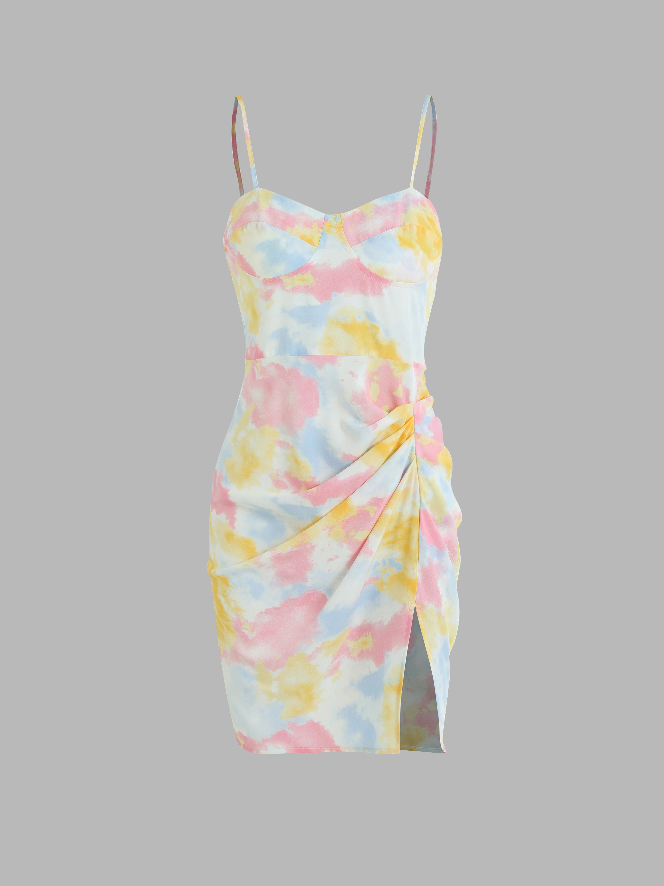 Hoco Dress Homecoming Tie Dye Mini Dress For Daily Casual Date