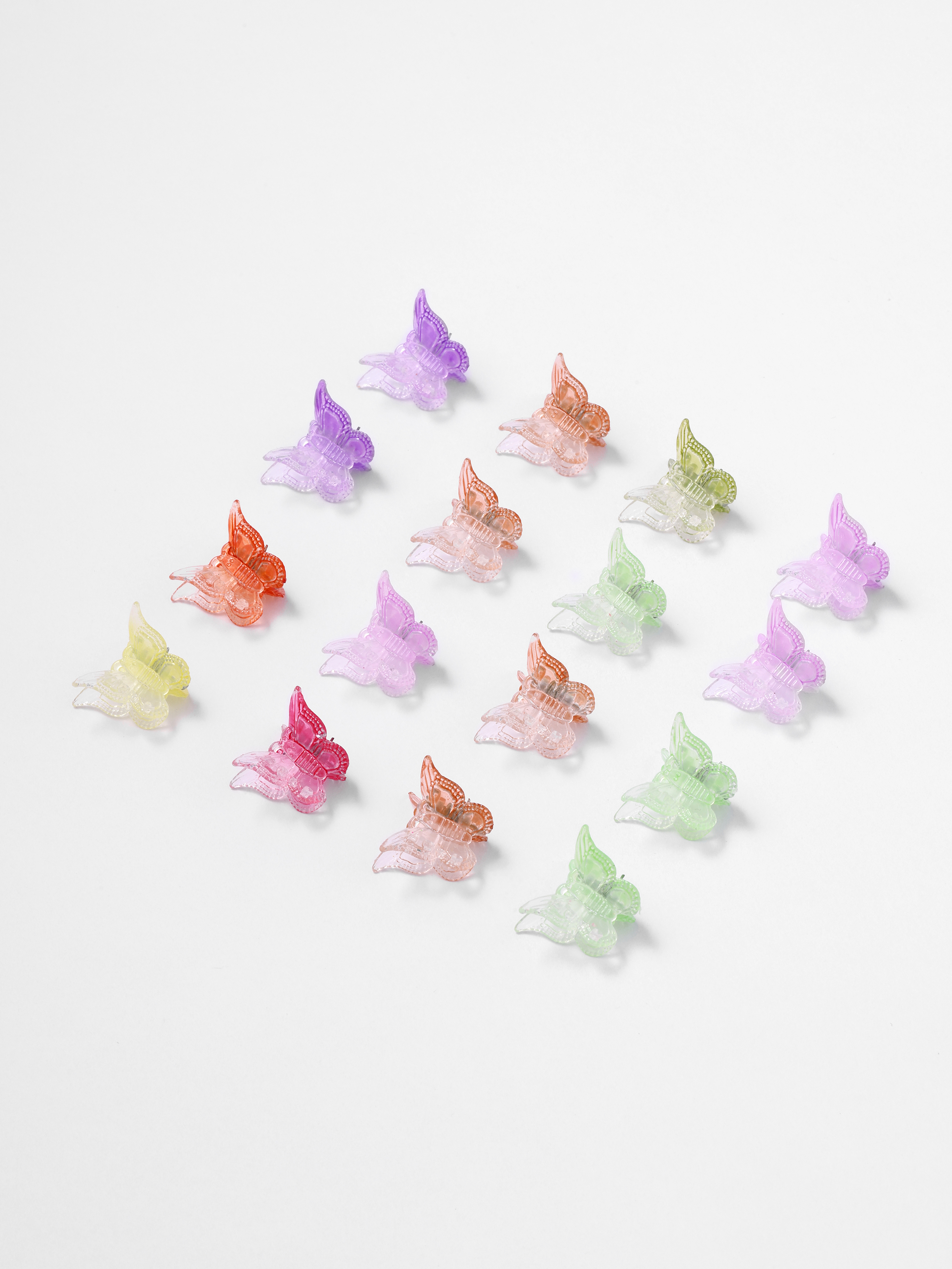 16pcs Butterfly Shaped Small Hair Claw