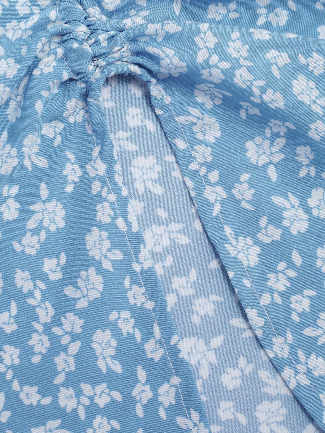 Ditsy Floral Drawstring Midi Skirt