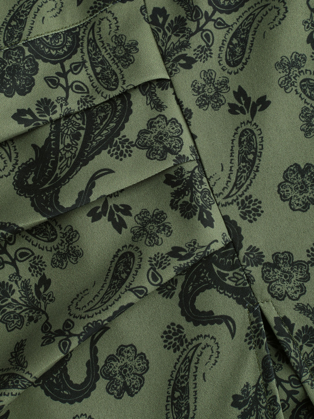 Langer Rock mit Schlitz und Paisley-Muster Kurve & Plus