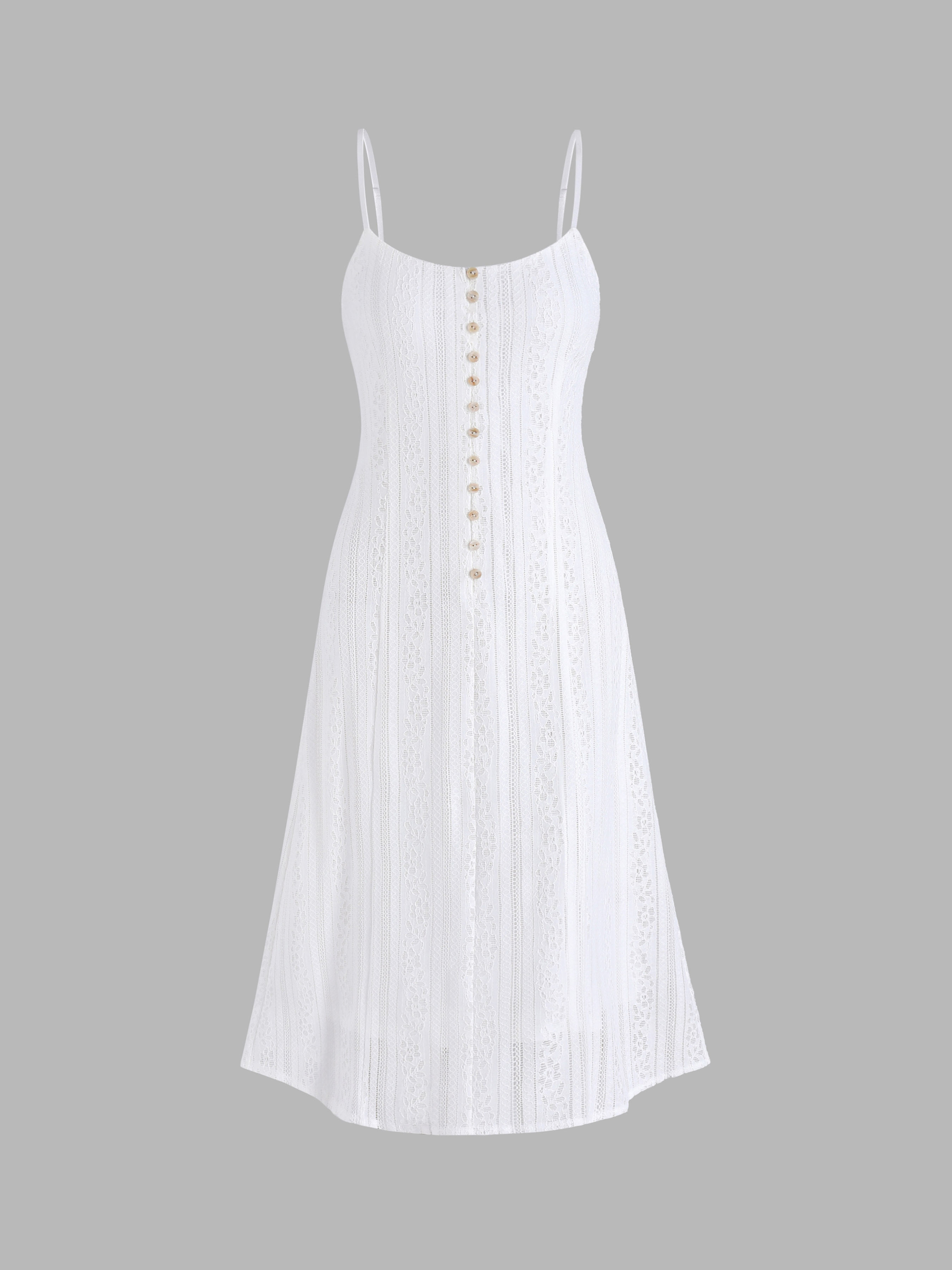 Hoco Dress Solid Lace Midi Dress For Daily Casual Date