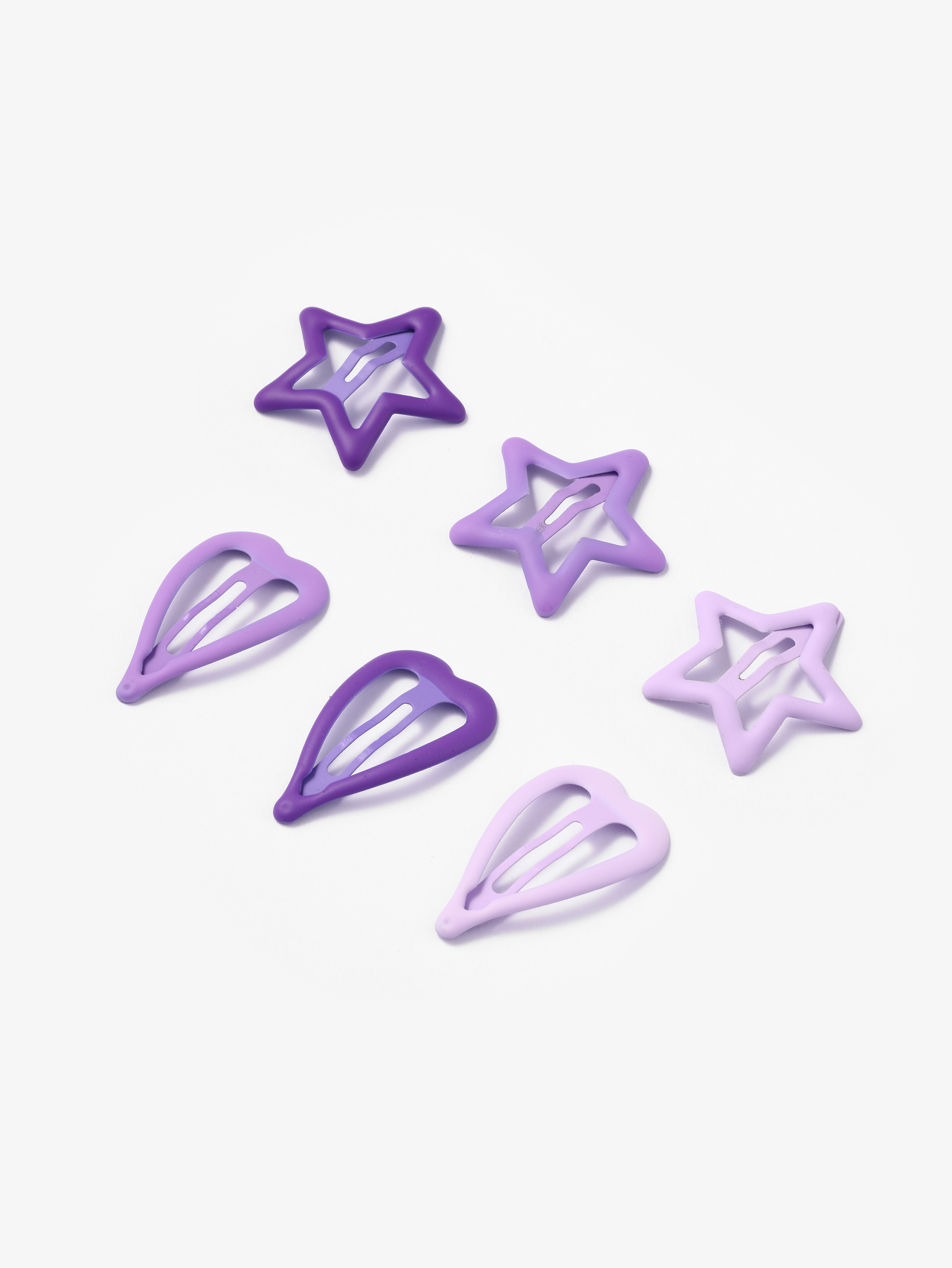 5pcs Start & Heart Shaped Hair Clip
