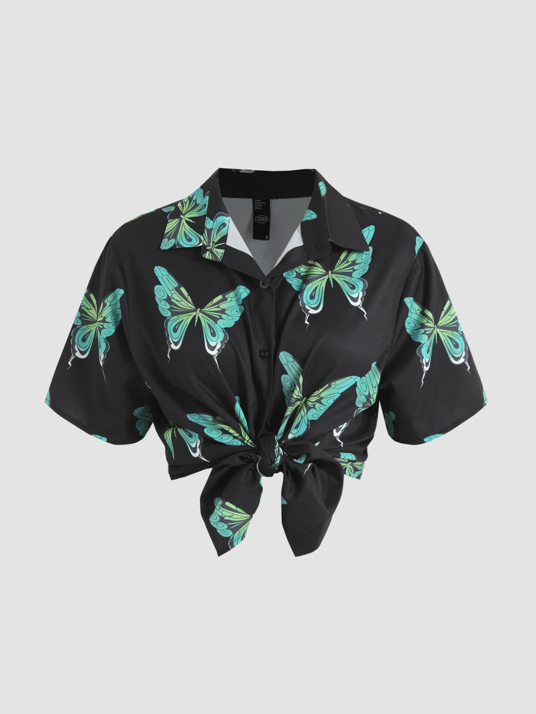 Hemdoberteil mit Schmetterlingsdruck
