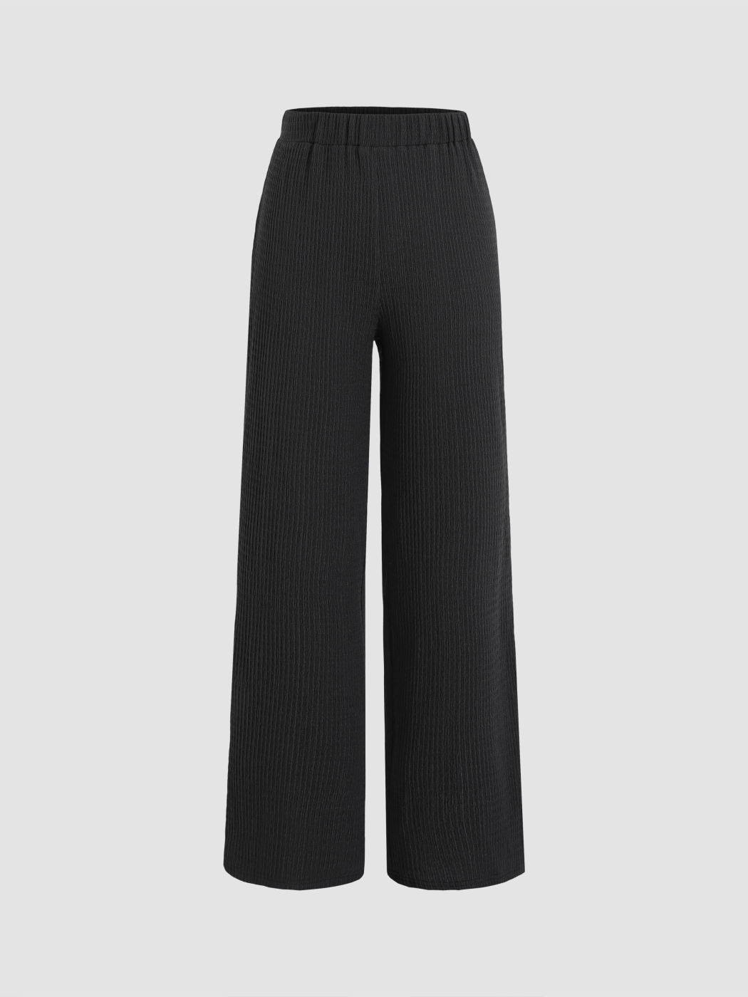 Hose mit geradem Bein und fester Textur