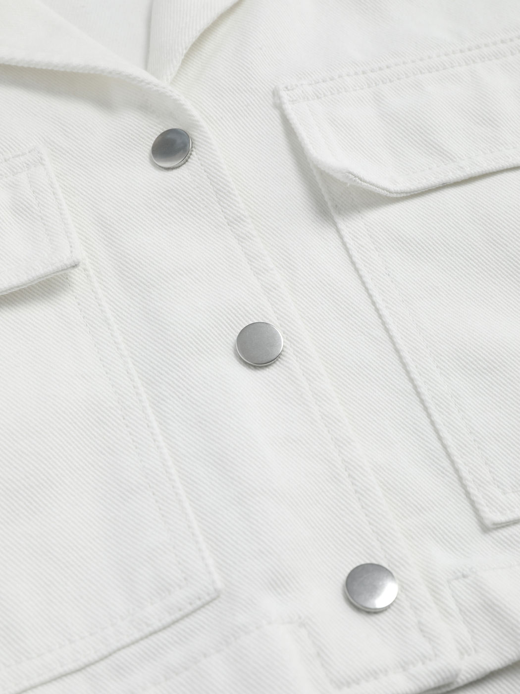 Camisa corta de mezclilla de manga corta