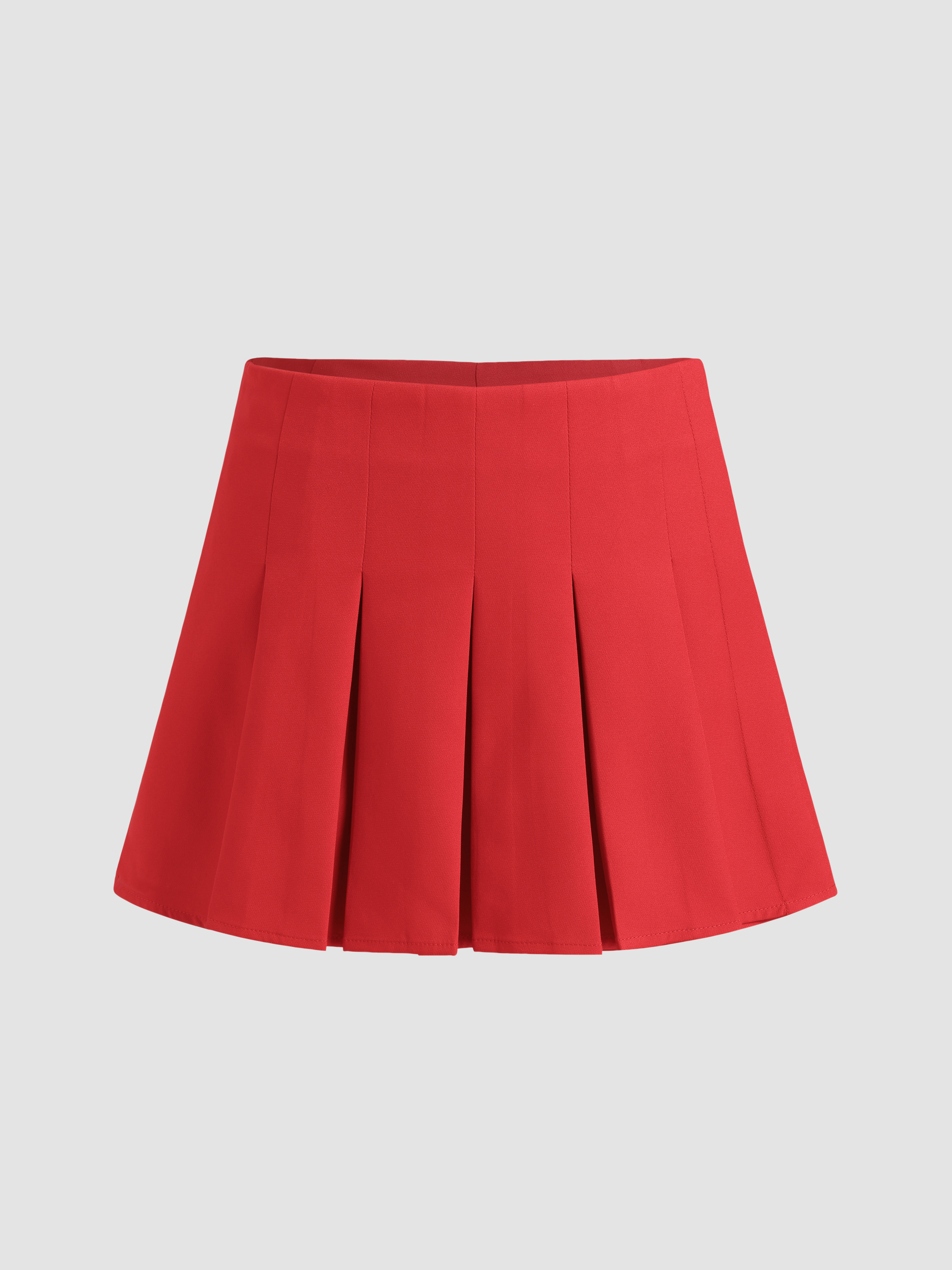 Bold Summer Pleated Mini Skort For Daily Casual Date Vacation 