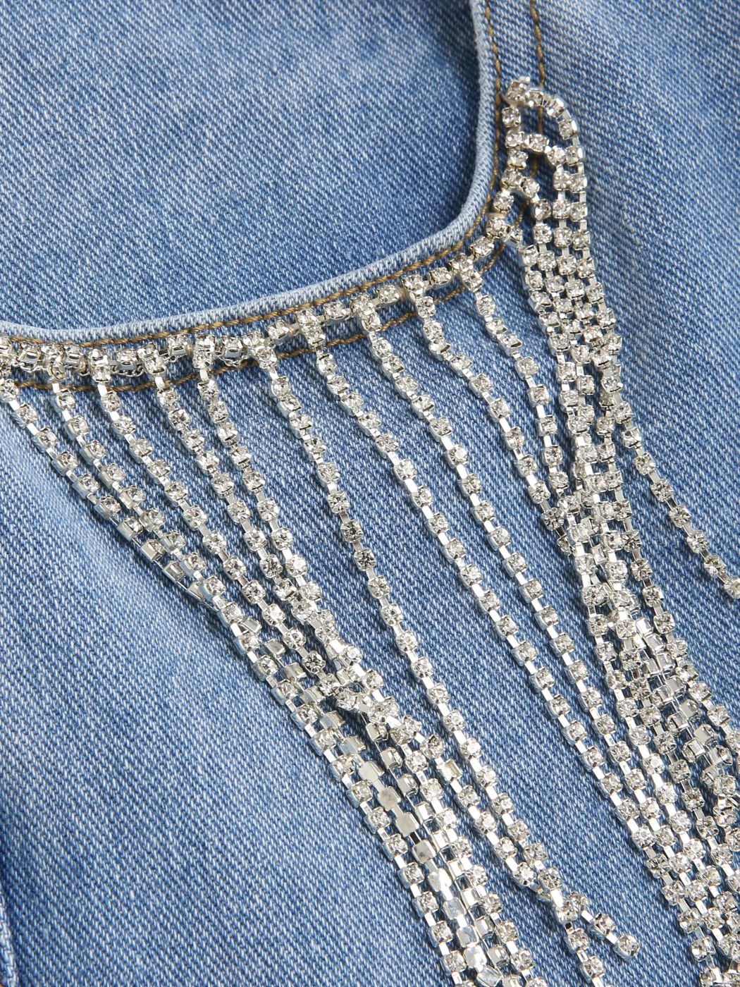 Diamond Tassels Denim Trousers