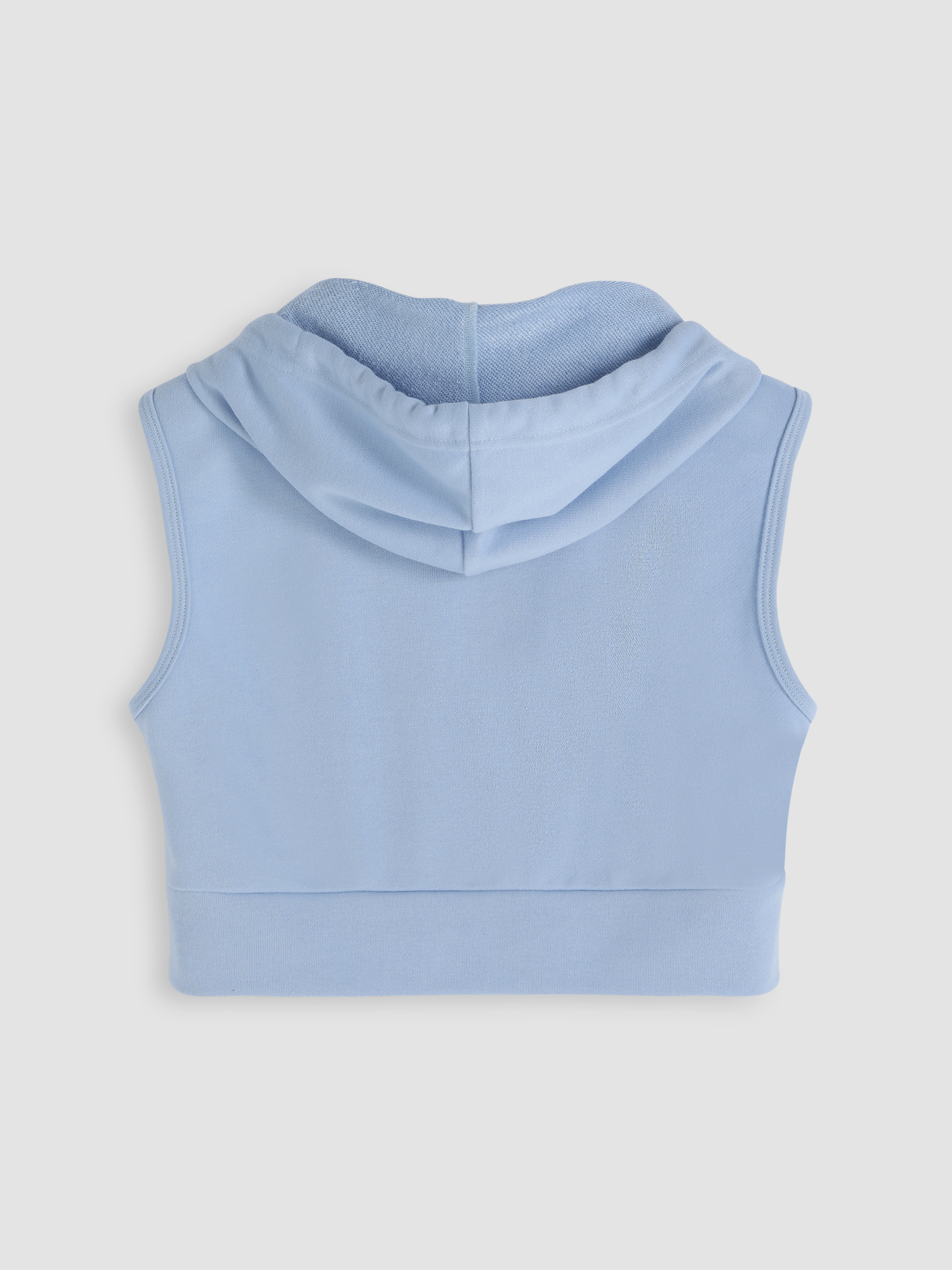 Sleeveless Zipped Hoodie - Cider