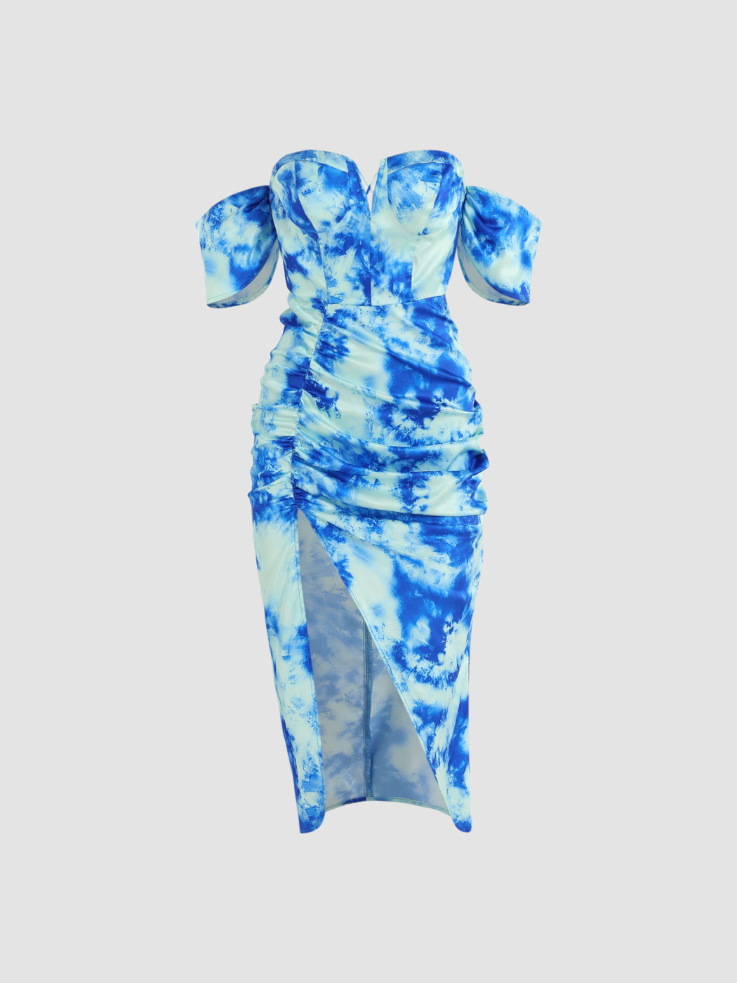 Tie Dye Off-Shoulder Mini Dress