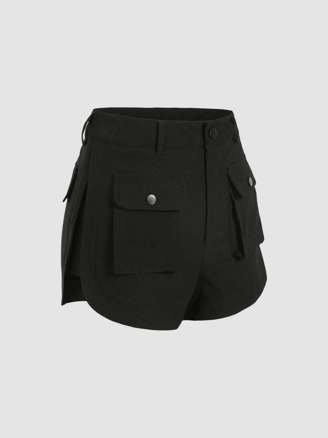 Solid Cargo-Shorts